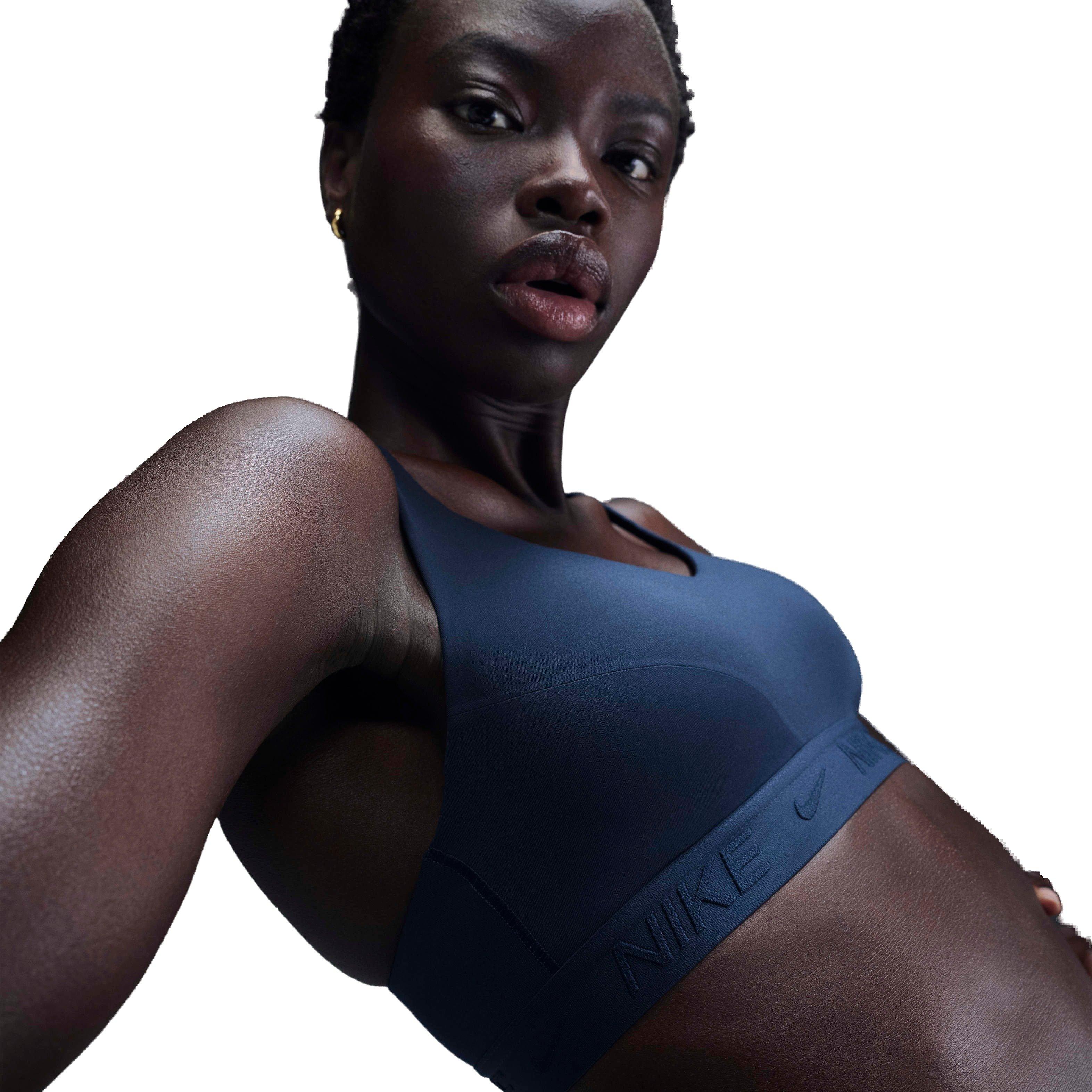 Nike Women's Dri-FIT Indy High Support Sports Bra - NAVY Thumbnail View 3