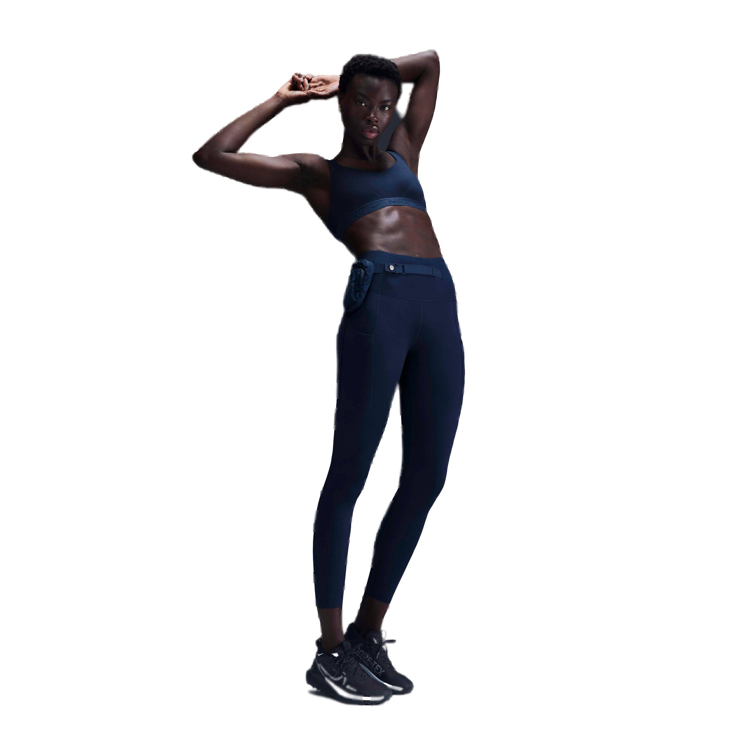 Nike Women's Dri-FIT Indy High Support Sports Bra - NAVY Thumbnail View 4