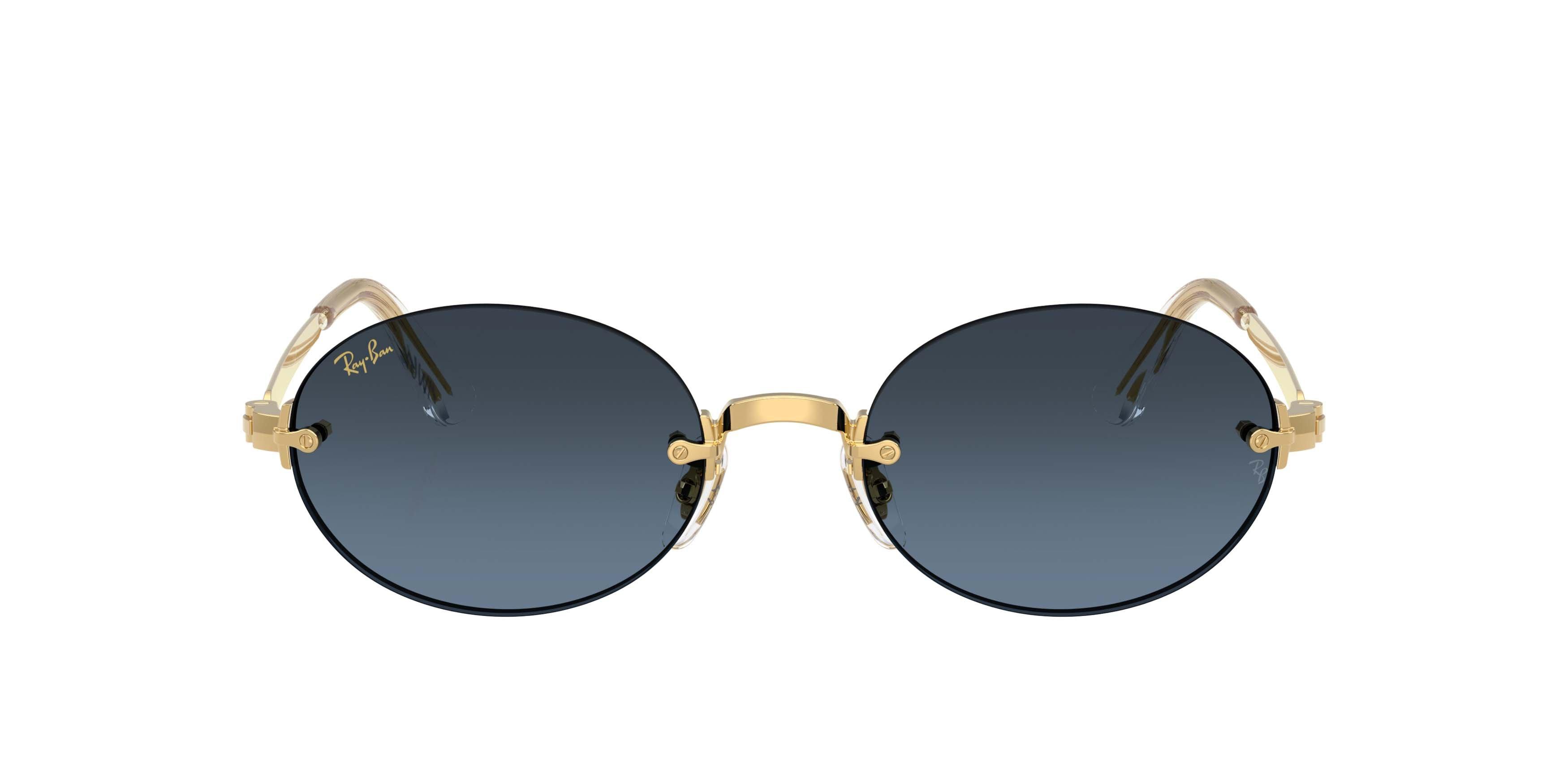 Ray-Ban RB3929 Blue Gradient Dark Grey Sunglasses &ndash; Polished Arista Gold - GOLD/GREY Thumbnail View 2