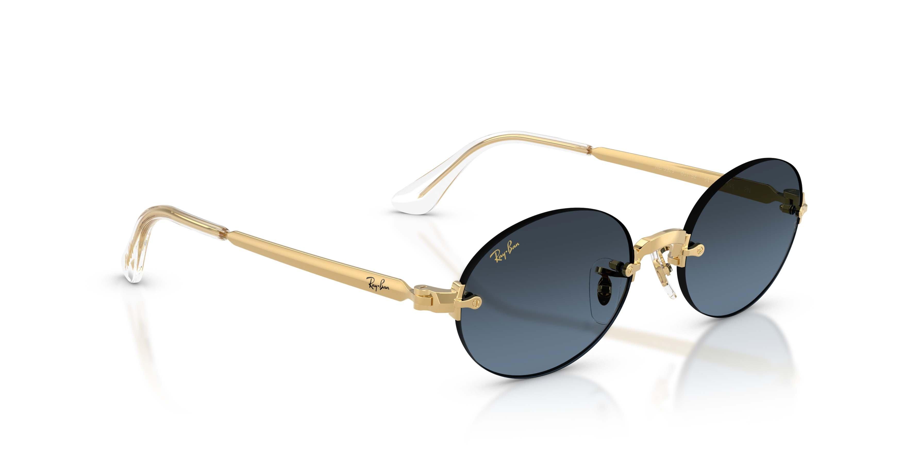 Ray-Ban RB3929 Blue Gradient Dark Grey Sunglasses &ndash; Polished Arista Gold - GOLD/GREY Thumbnail View 3
