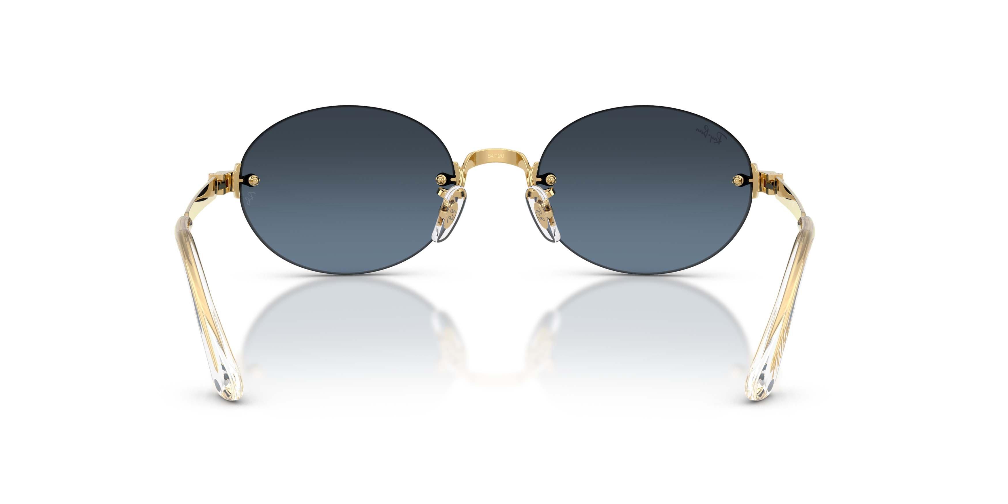 Ray-Ban RB3929 Blue Gradient Dark Grey Sunglasses &ndash; Polished Arista Gold - GOLD/GREY Thumbnail View 4