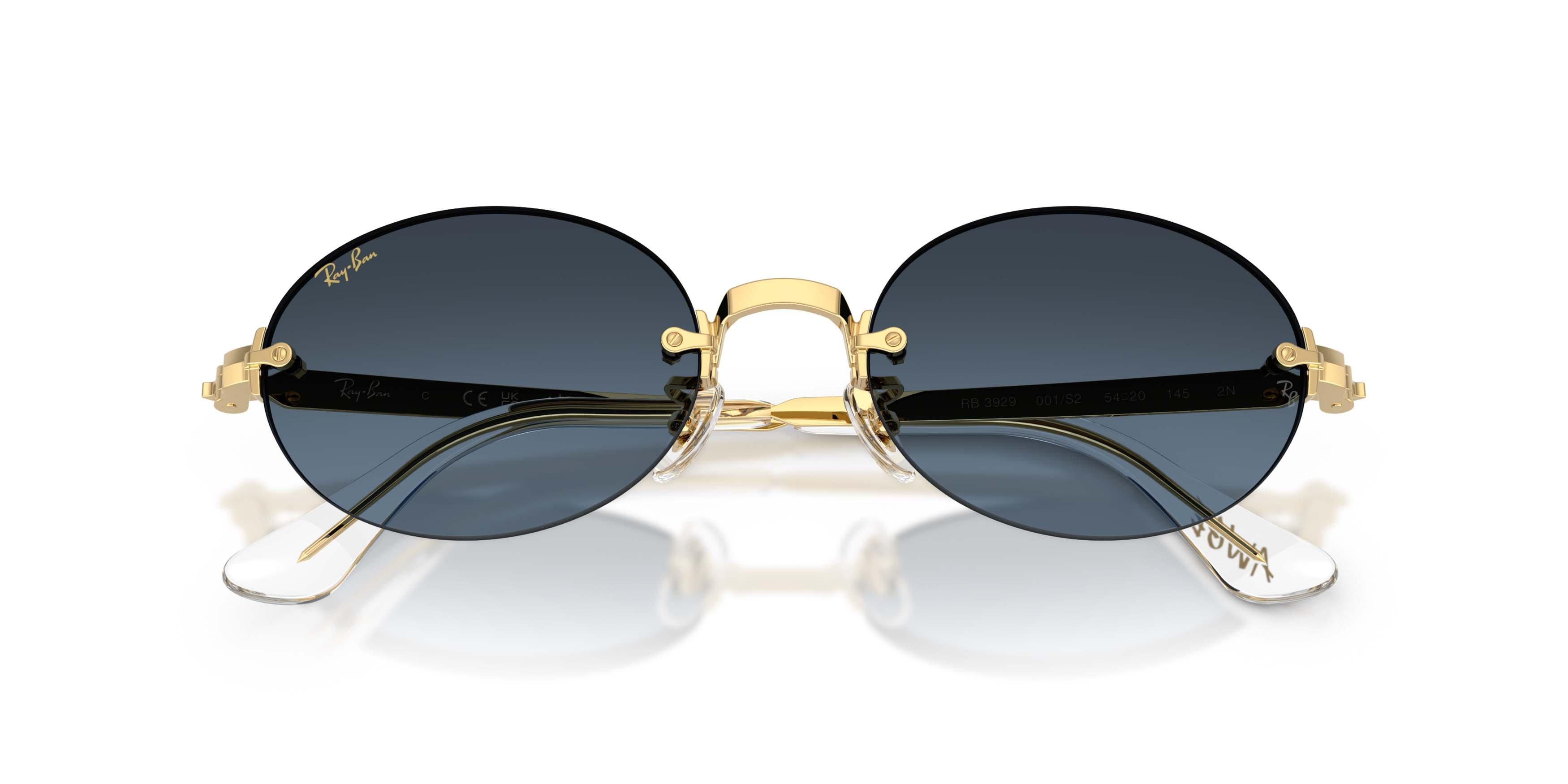 Ray-Ban RB3929 Blue Gradient Dark Grey Sunglasses &ndash; Polished Arista Gold - GOLD/GREY Thumbnail View 5