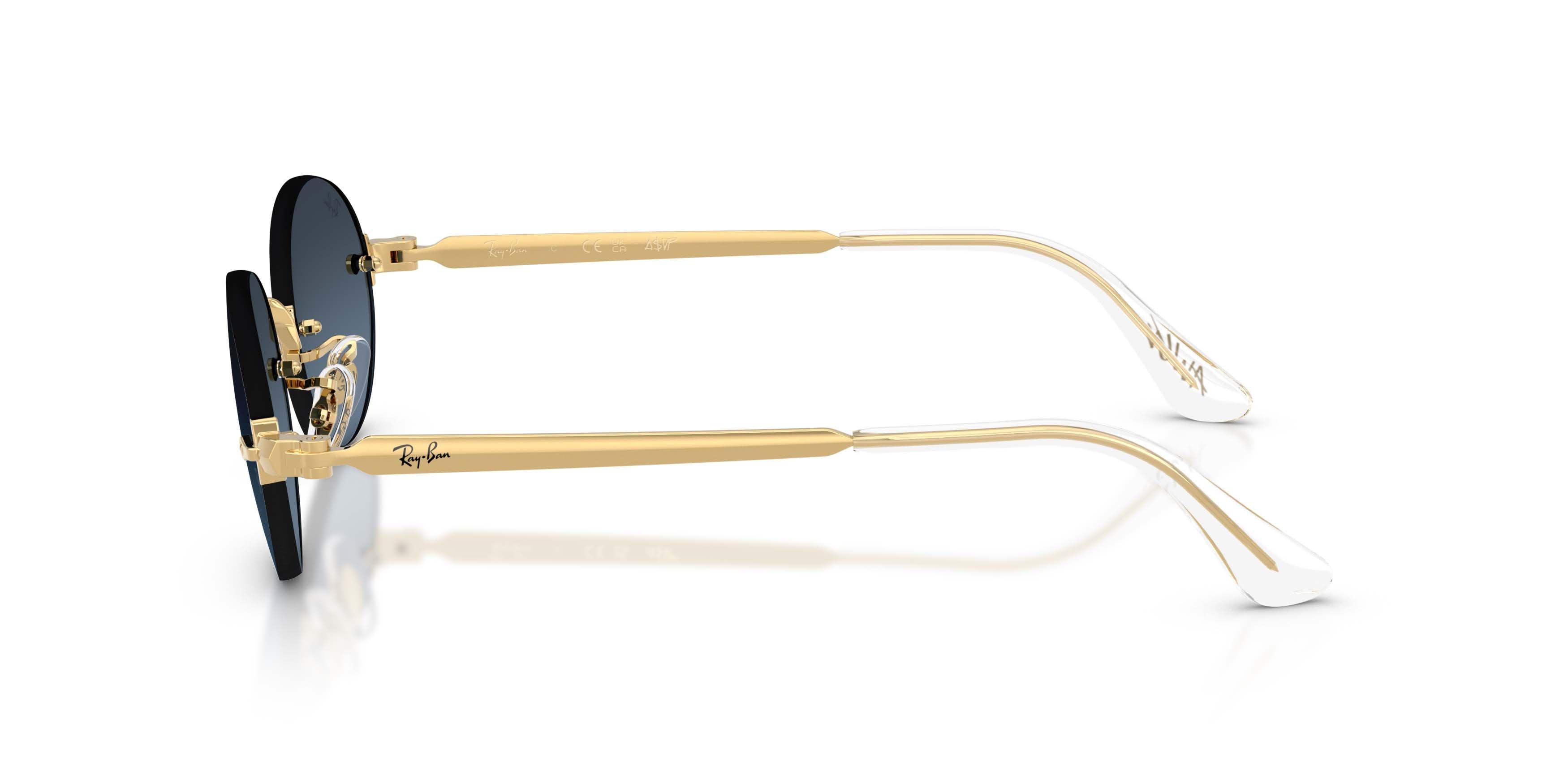Ray-Ban RB3929 Blue Gradient Dark Grey Sunglasses &ndash; Polished Arista Gold - GOLD/GREY Thumbnail View 6