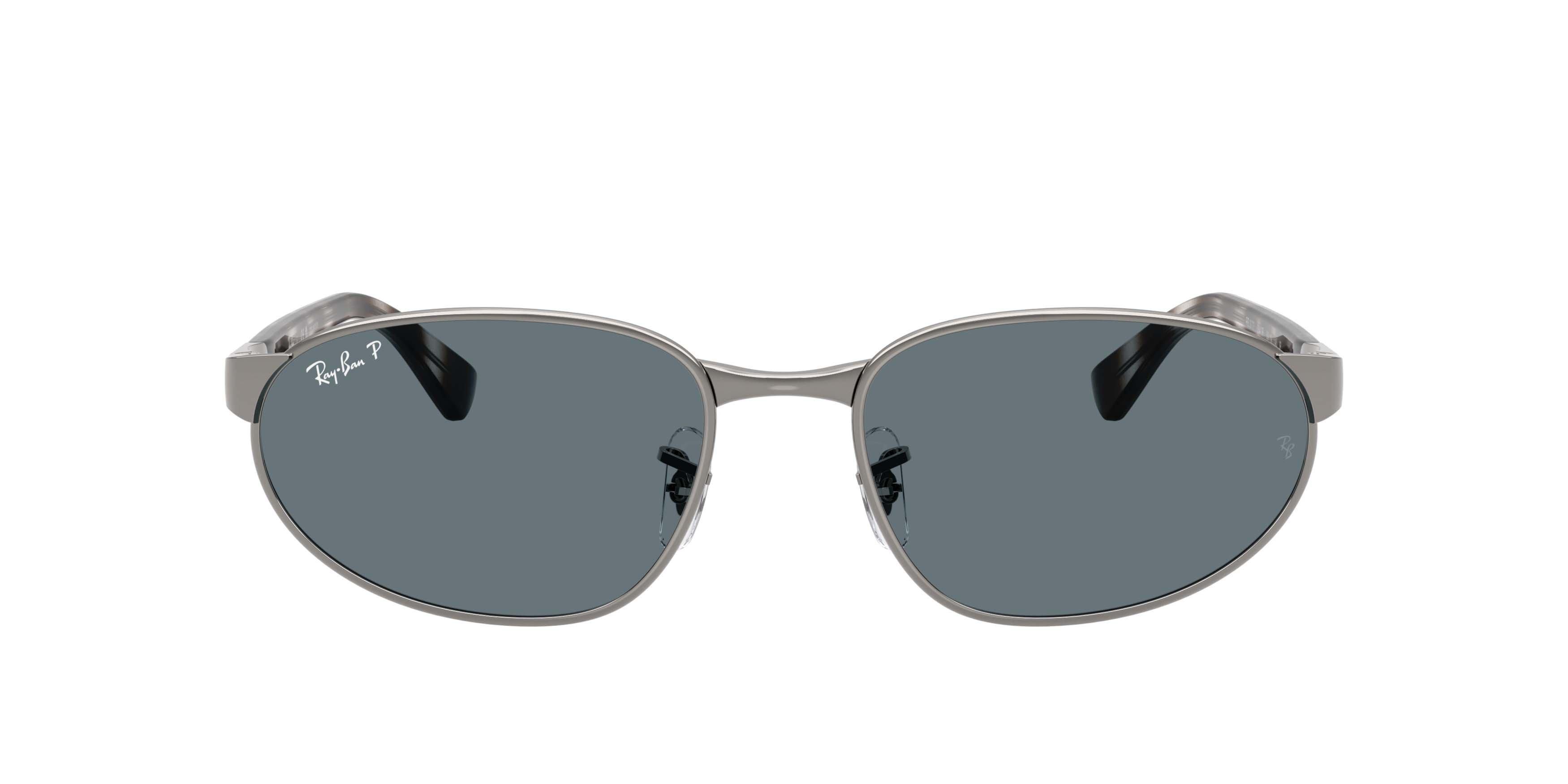 Ray-Ban RB3777 Dark Blue Polarized Sunglasses &ndash; Gunmetal - GREY/BLUE Thumbnail View 2