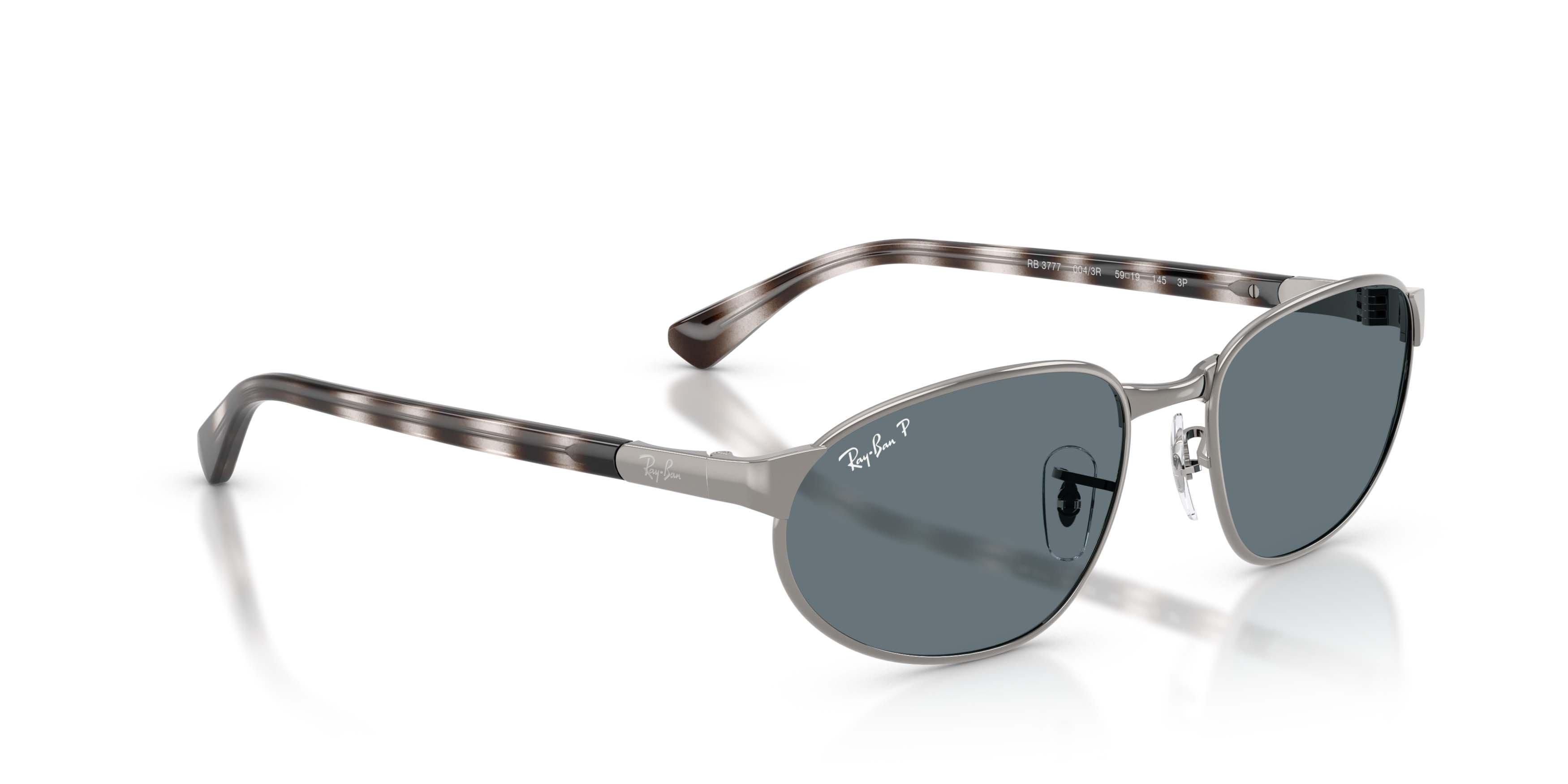 Ray-Ban RB3777 Dark Blue Polarized Sunglasses &ndash; Gunmetal - GREY/BLUE Thumbnail View 3