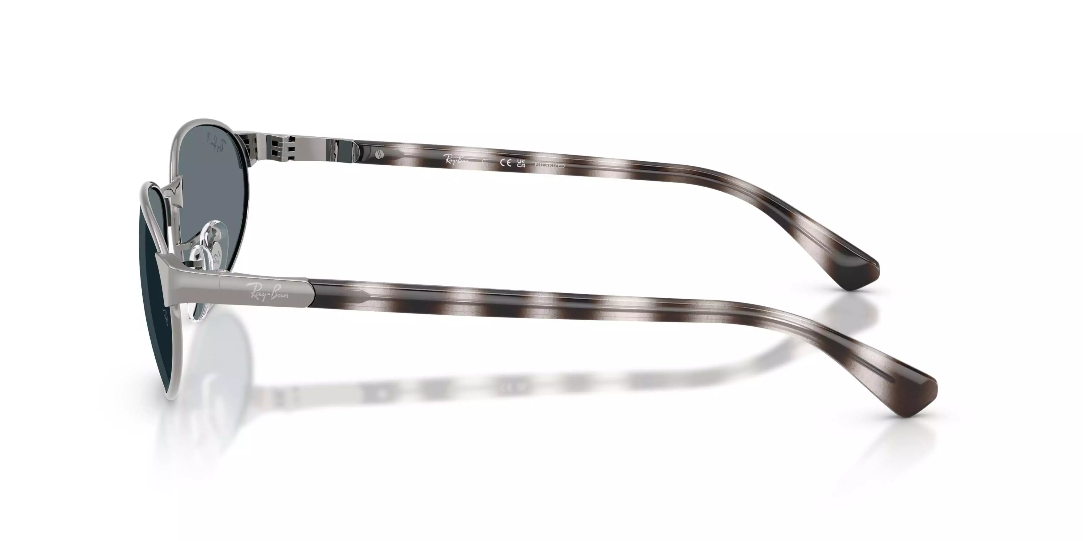 Ray-Ban RB3777 Dark Blue Polarized Sunglasses &ndash; Gunmetal - GREY/BLUE