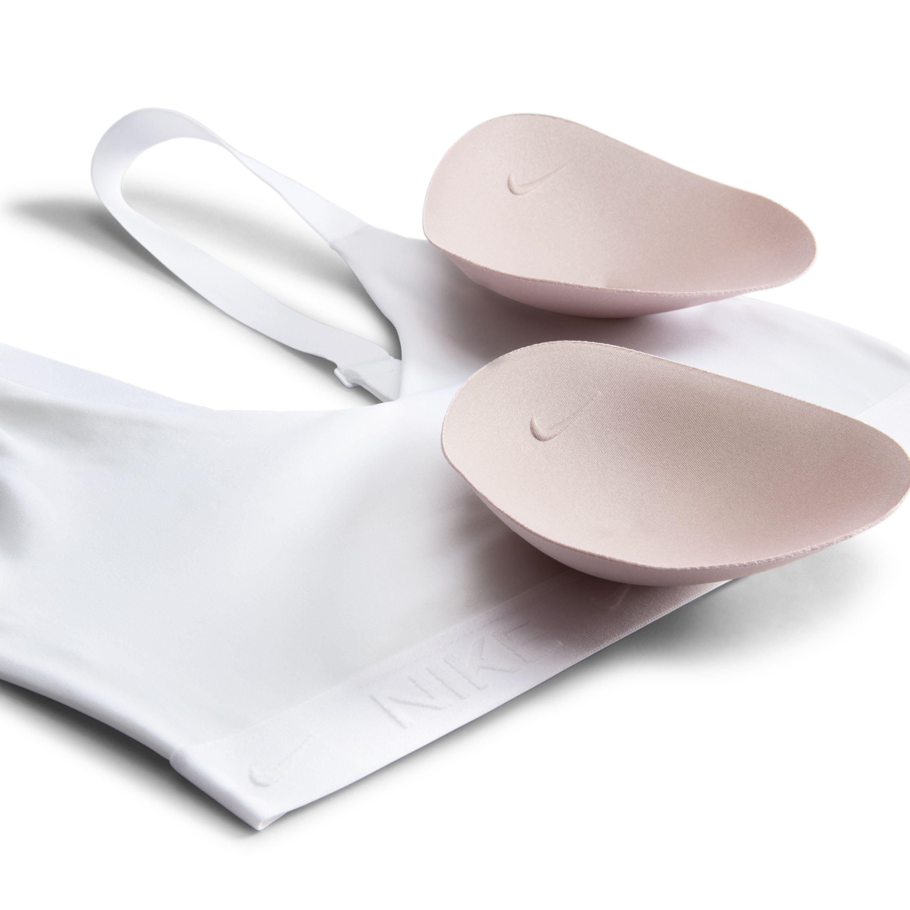 Nike Women's Indy Medium Support Padded Adjustable Sports Bra - WHITE Thumbnail View 4