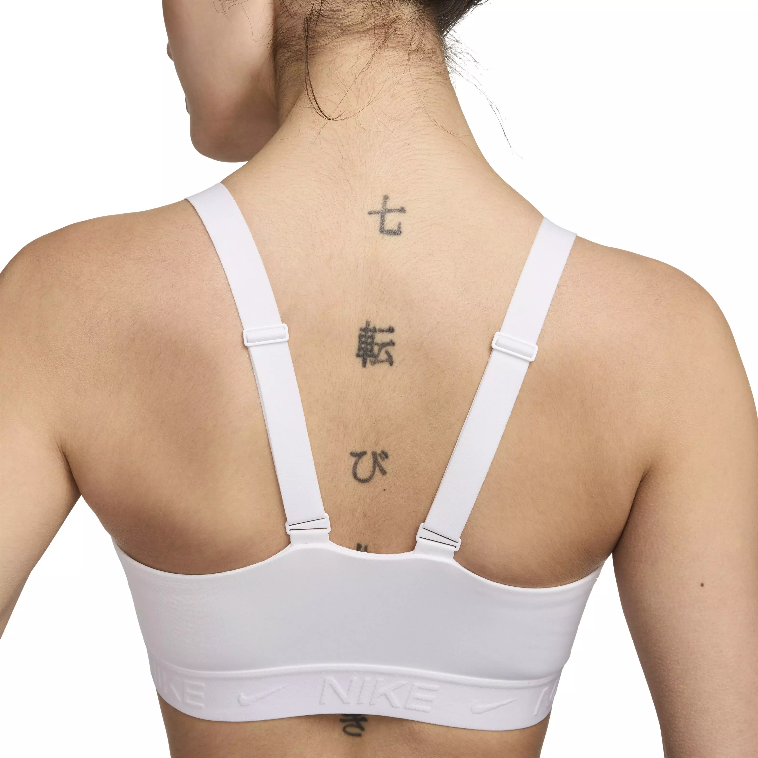 Nike Women's Indy Medium Support Padded Adjustable Sports Bra - WHITE
