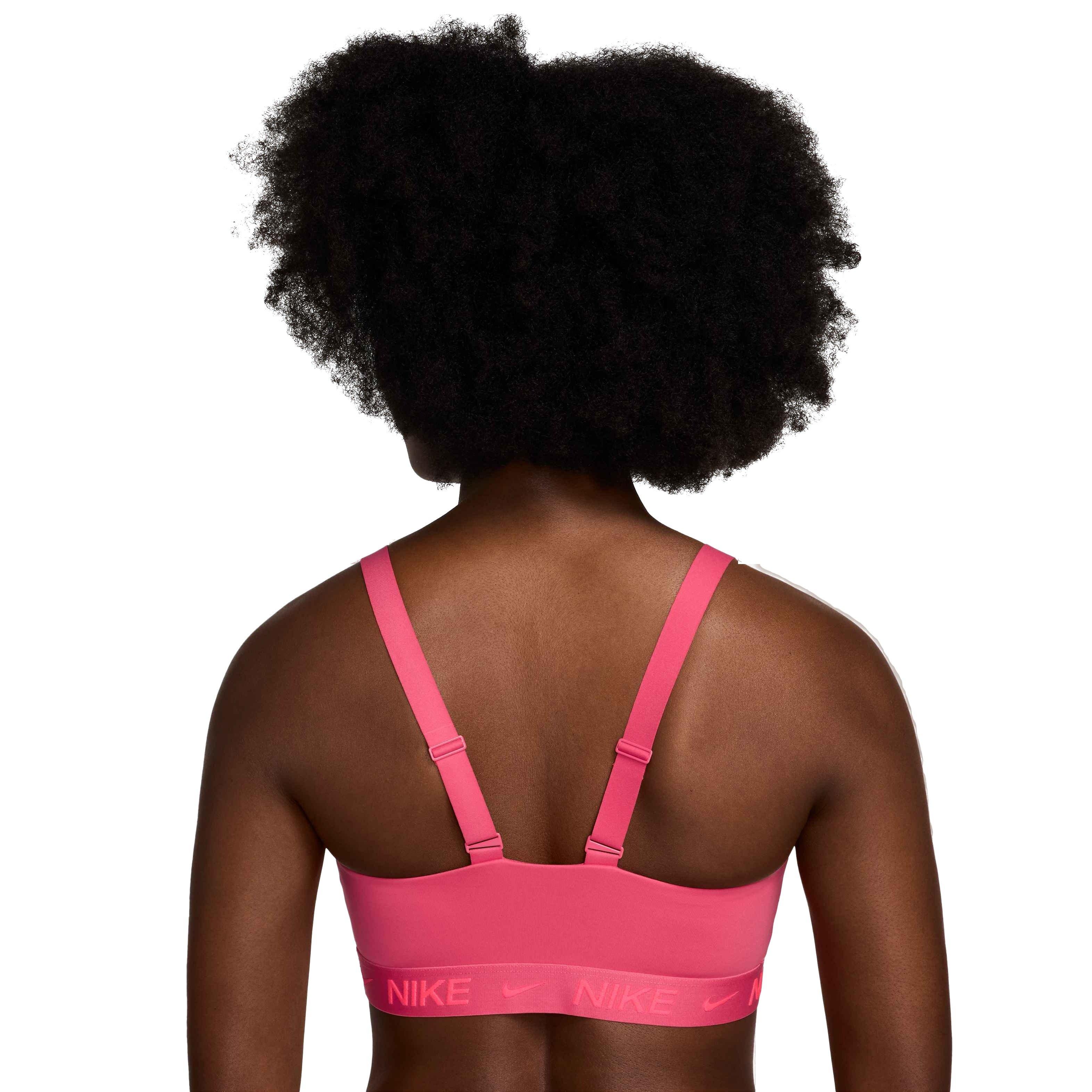 Nike Women's Indy Medium Support Padded Adjustable Sports Bra - PINK Thumbnail View 2
