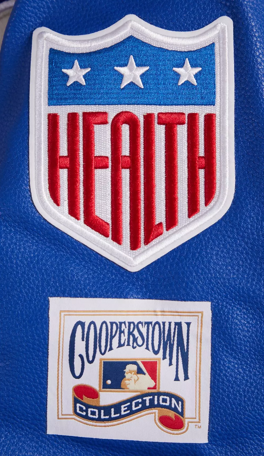 Pro Standard Men's MLB Brooklyn Dodgers Retro Classic Rip Wool Varsity Jacket - WHITE/ROYAL