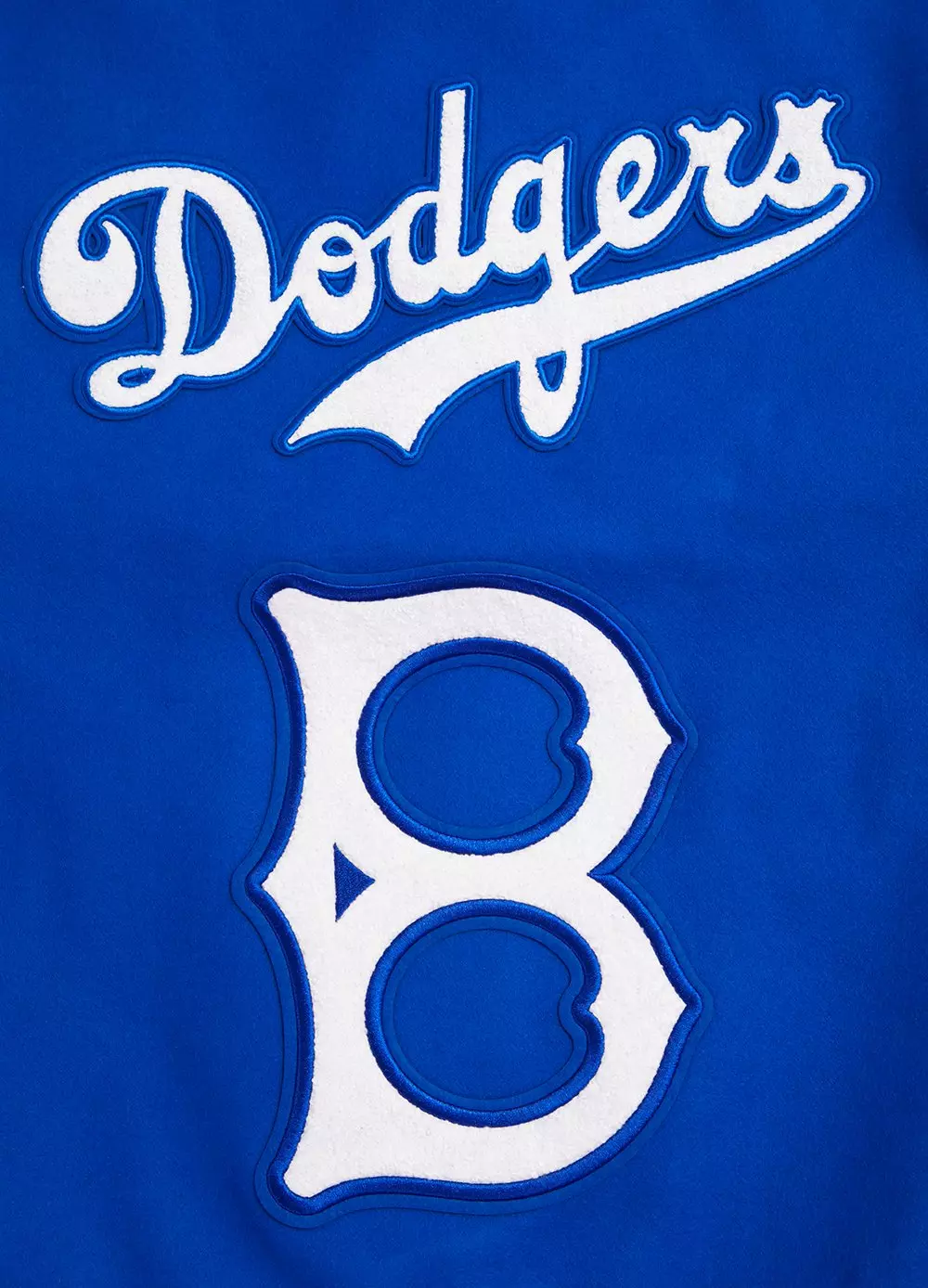 Pro Standard Men's MLB Brooklyn Dodgers Retro Classic Rip Wool Varsity Jacket - ROYAL/WHITE