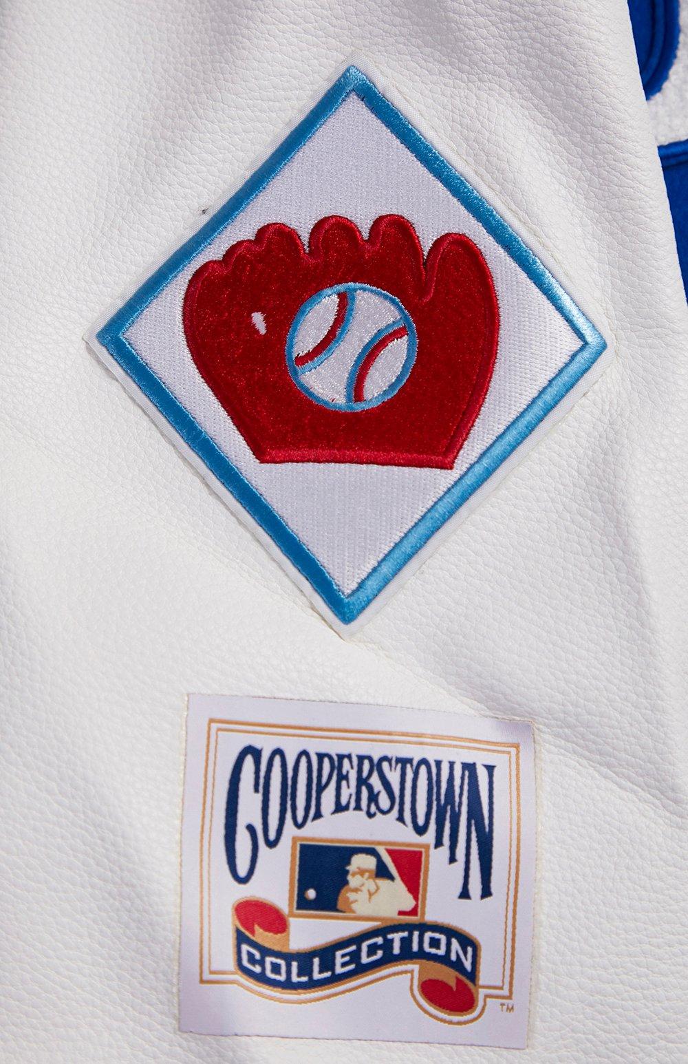 Pro Standard Men's MLB Brooklyn Dodgers Retro Classic Rip Wool Varsity Jacket - ROYAL/WHITE Thumbnail View 9
