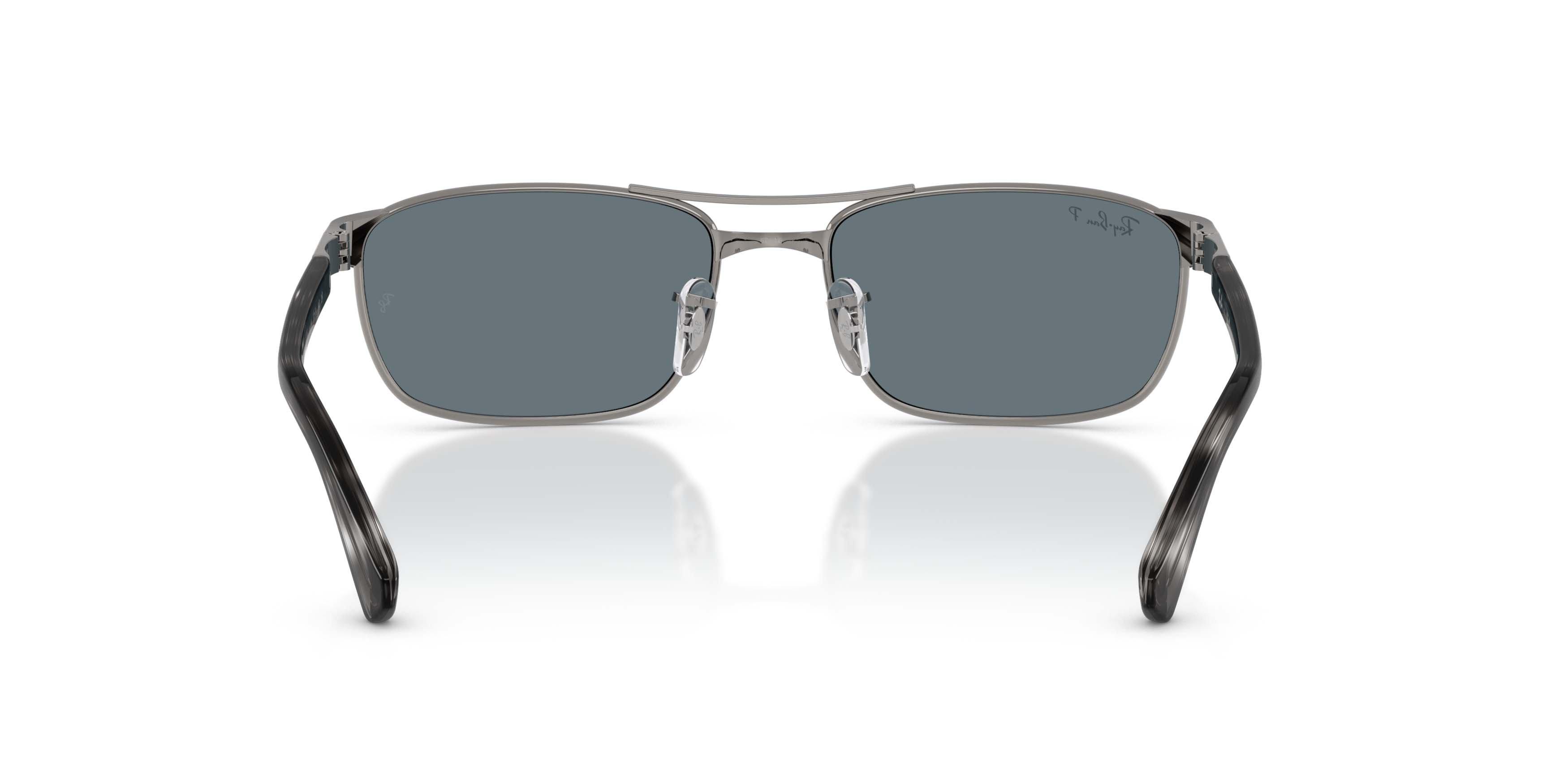 Ray-Ban RB3778 Dark Blue Polarized Sunglasses &ndash; Gunmetal - GREY/BLUE Thumbnail View 4