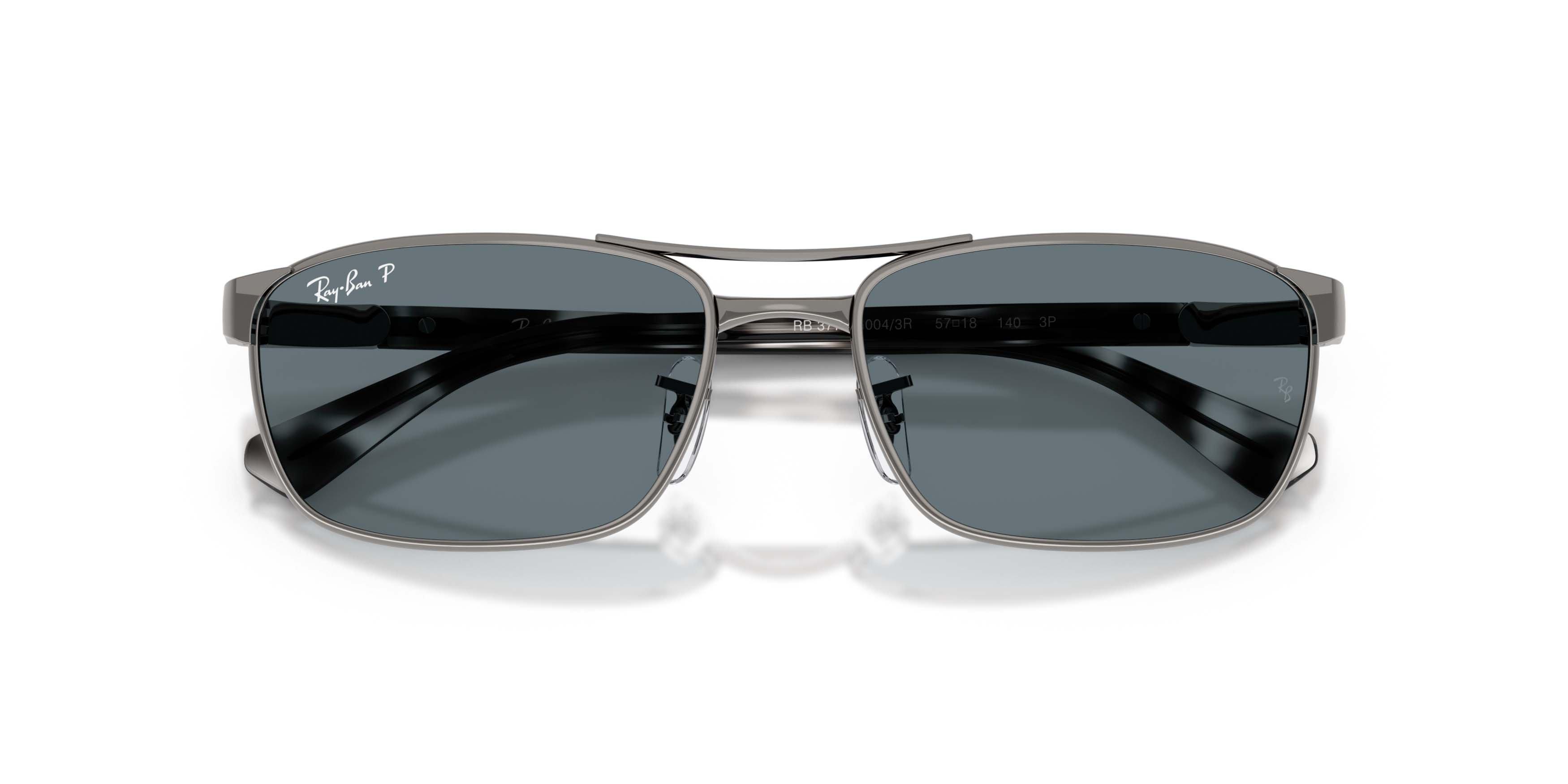 Ray-Ban RB3778 Dark Blue Polarized Sunglasses &ndash; Gunmetal - GREY/BLUE Thumbnail View 5