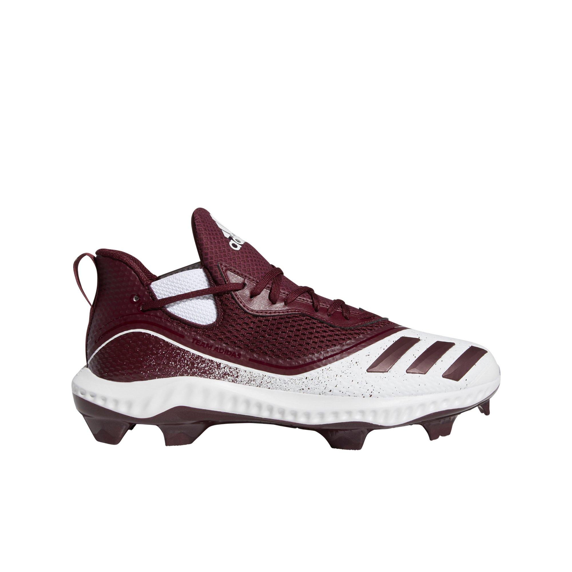 maroon youth baseball cleats