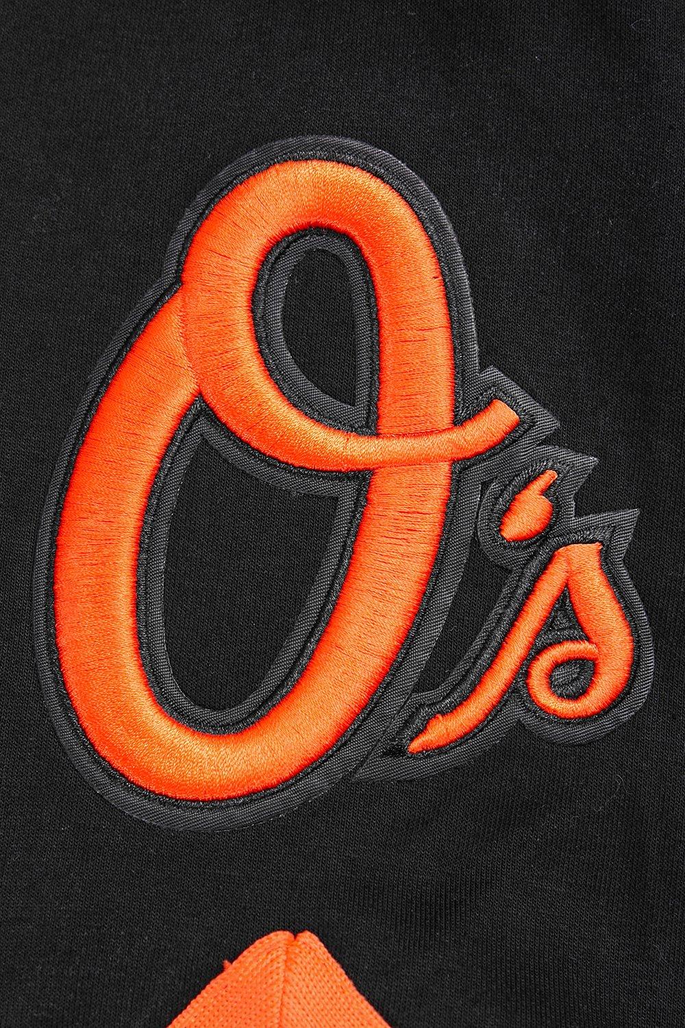 Pro Standard Men's MLB Baltimore Orioles Classic Warm Up Jacket - Black/Orange - BLACK/ORANGE Thumbnail View 7