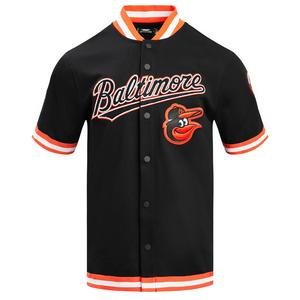 Pro Standard Men's MLB Baltimore Orioles Classic Warm Up Jacket - Black/Orange