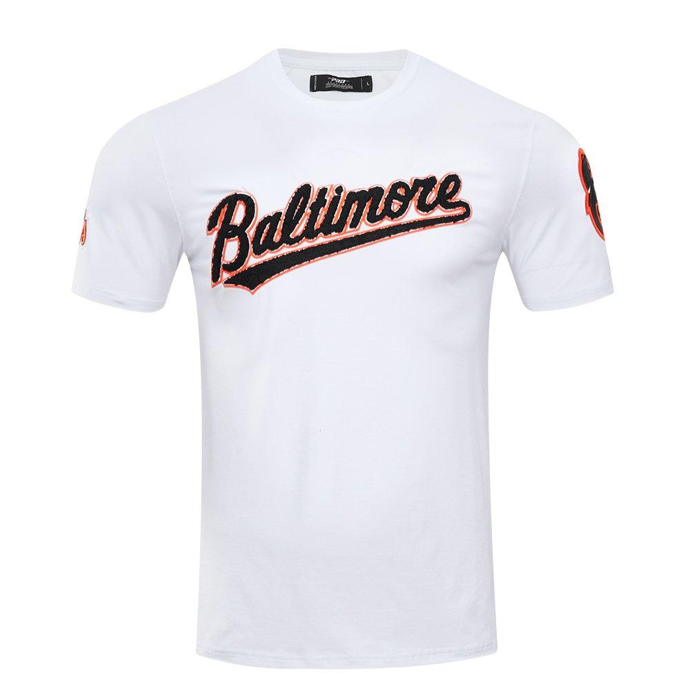 Pro Standard Men's MLB Baltimore Orioles Classic Chenille Top - WHITE Thumbnail View 1