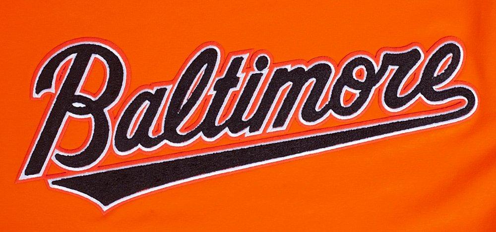 Pro Standard Men's MLB Baltimore Orioles Classic Chenille Top - ORANGE Thumbnail View 5