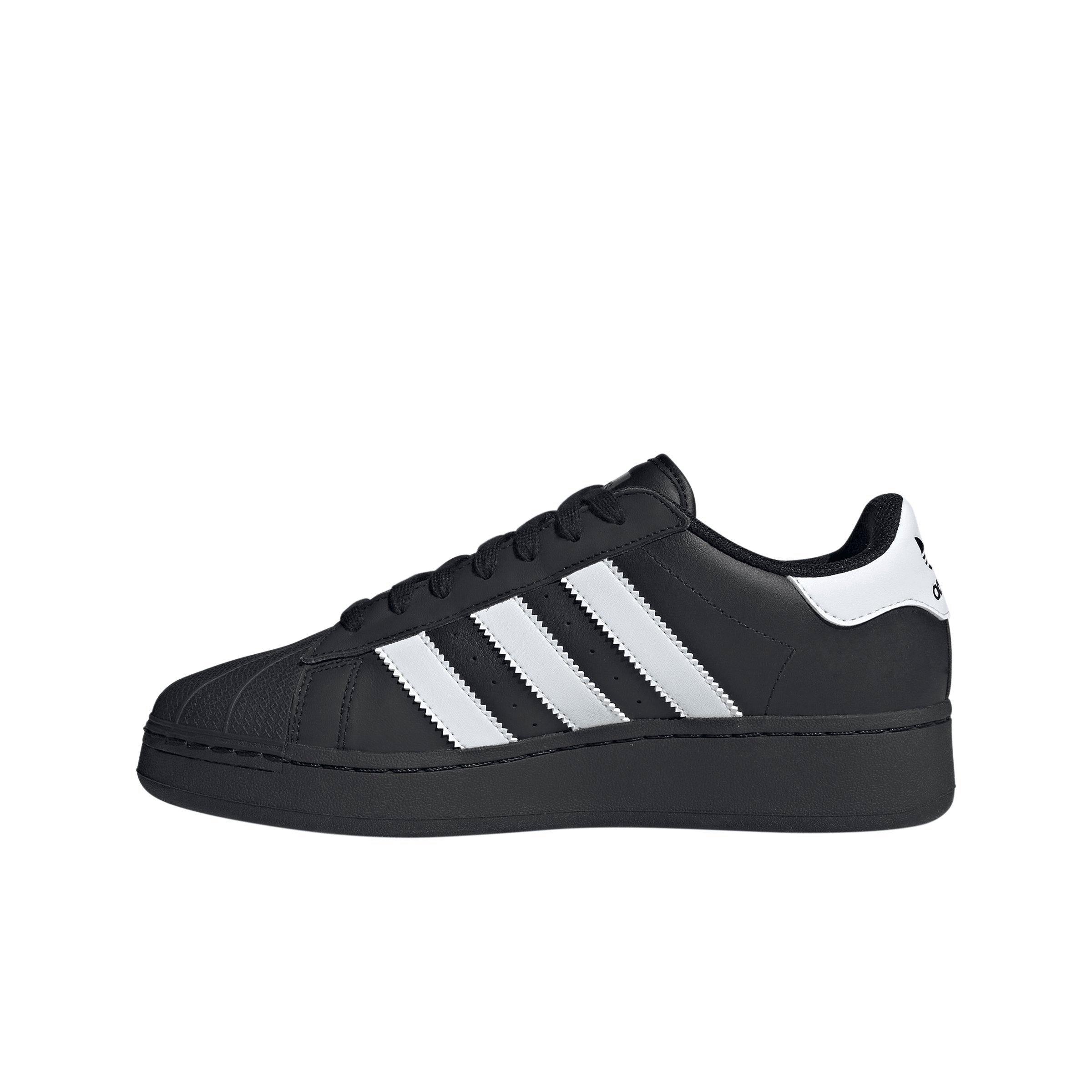 Adidas white tennis hot sale shoes with black stripes