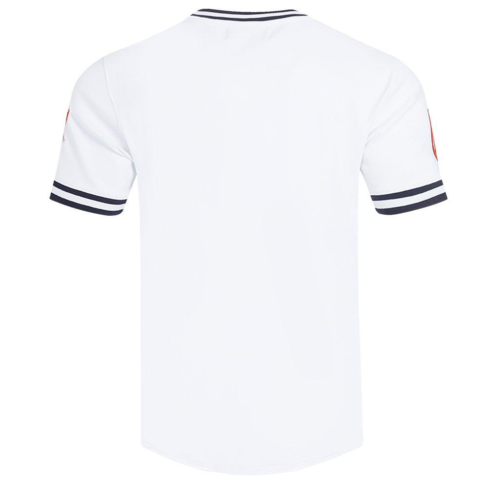 Pro Standard Men's MLB Baltimore Orioles Classic Chenille Striped Sleeve Top - WHITE Thumbnail View 2