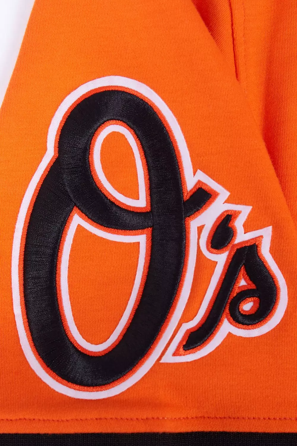 Pro Standard Men's MLB Baltimore Orioles Classic Chenille Striped Sleeve Top - ORANGE