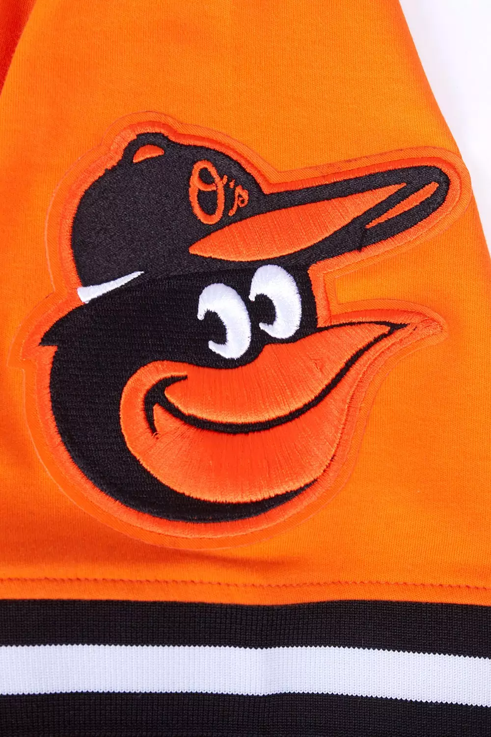 Pro Standard Men's MLB Baltimore Orioles Classic Chenille Striped Sleeve Top - ORANGE