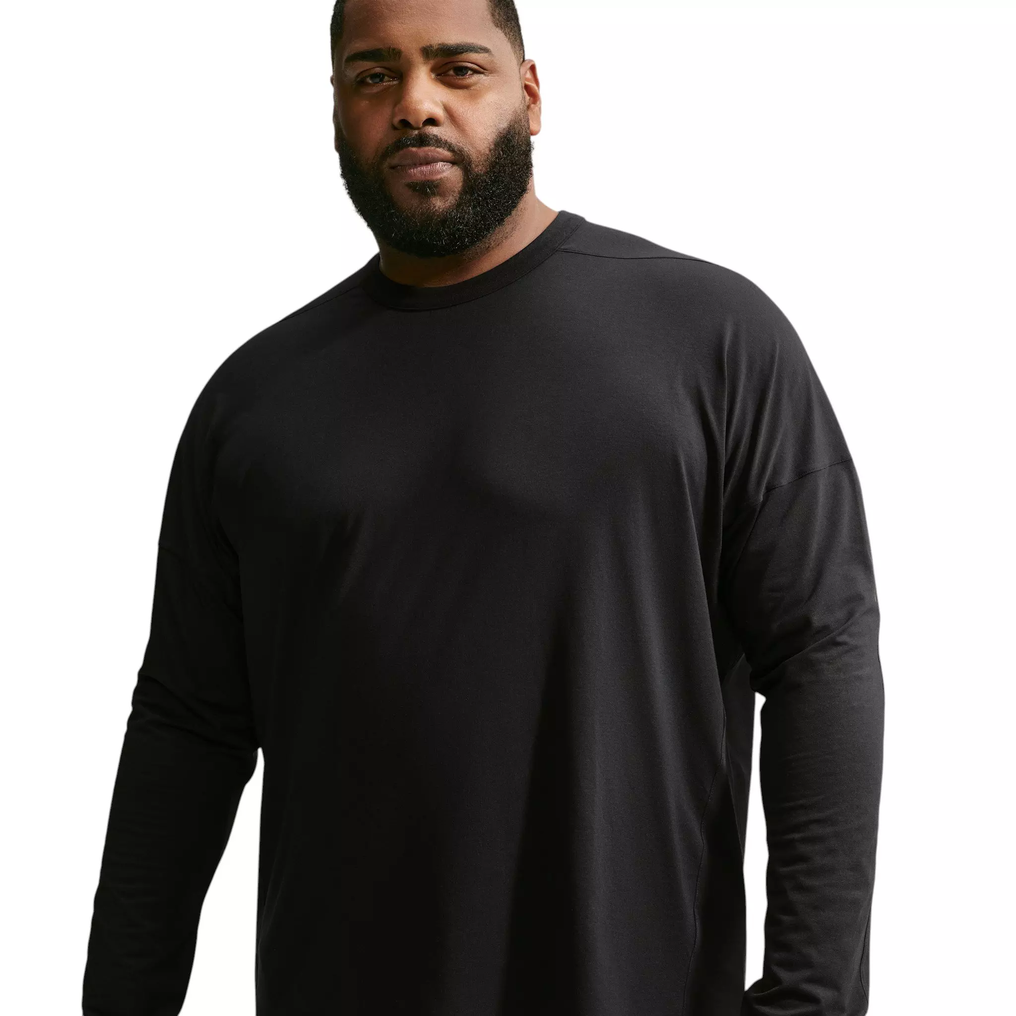 Nike Men's 24.7 ImpossiblySoft Light Dri-FIT Long Sleeve Top - Black - BLACK