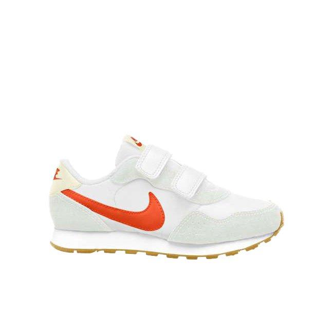 Nike MD Valiant "White/Orange Summit" Preschool Boys' Shoe - WHITE Thumbnail View 1