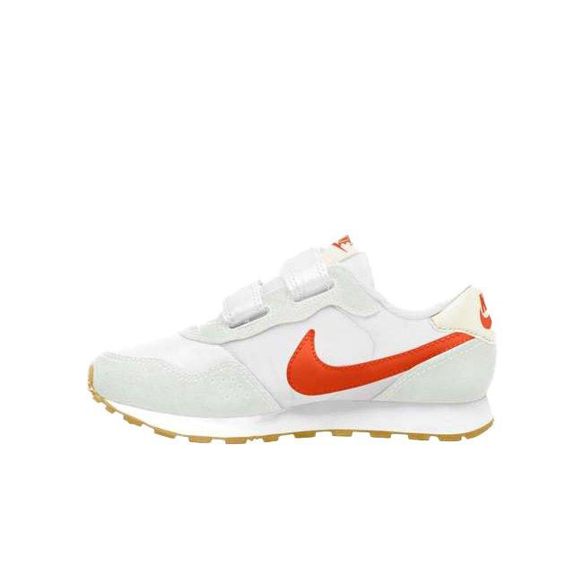 Nike MD Valiant "White/Orange Summit" Preschool Boys' Shoe - WHITE Thumbnail View 2