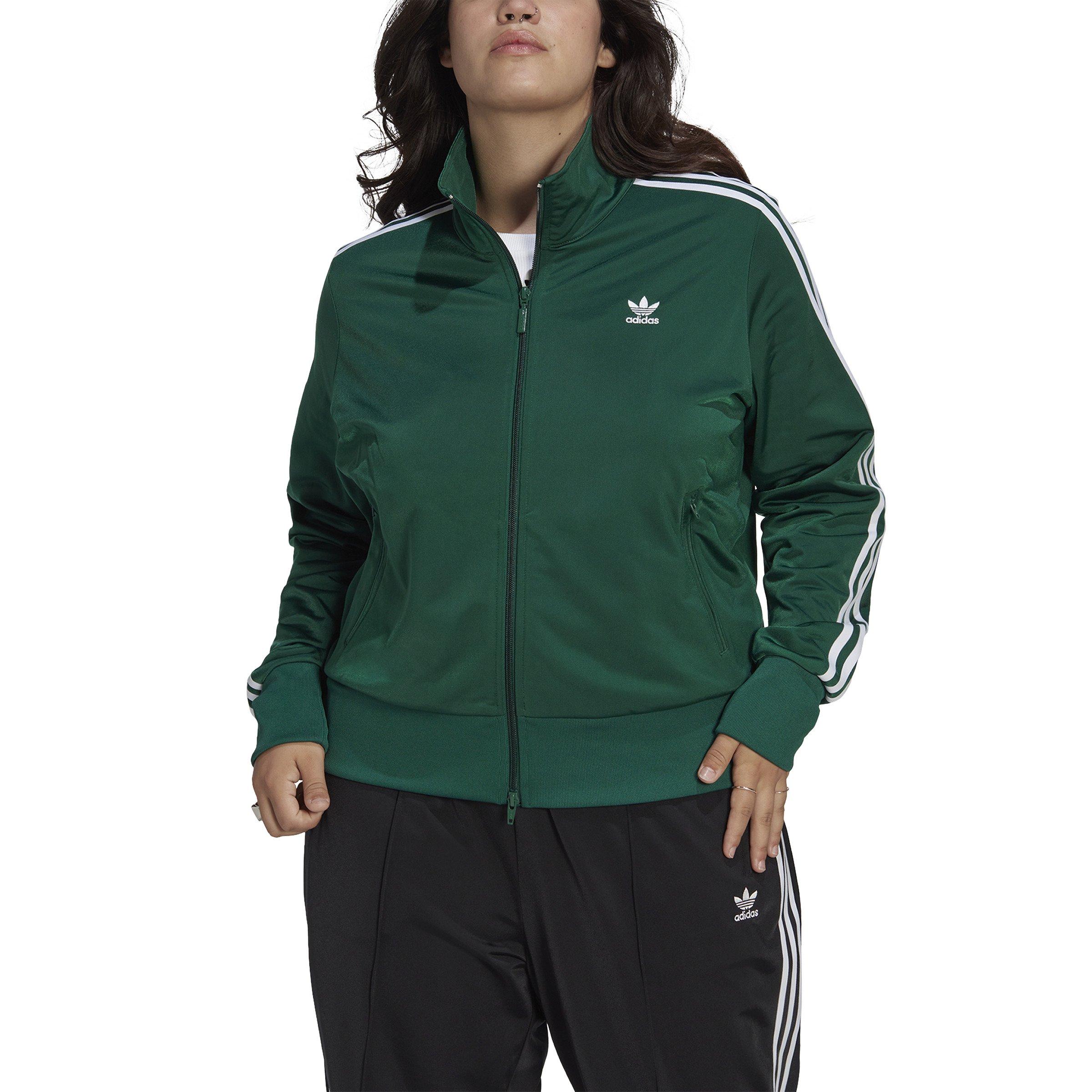 adidas Women\'s Originals Classics Adicolor Firebird Hibbett Jacket​-Green Gear Track | - City