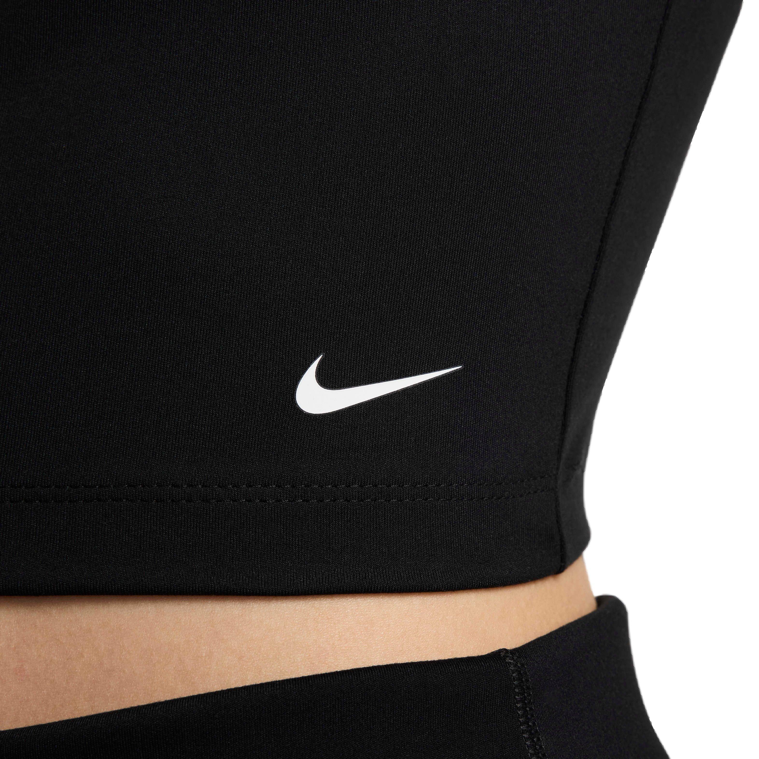 Nike Women's Indy Light-Support Padded Sports Bra Tank - BLACK Thumbnail View 4