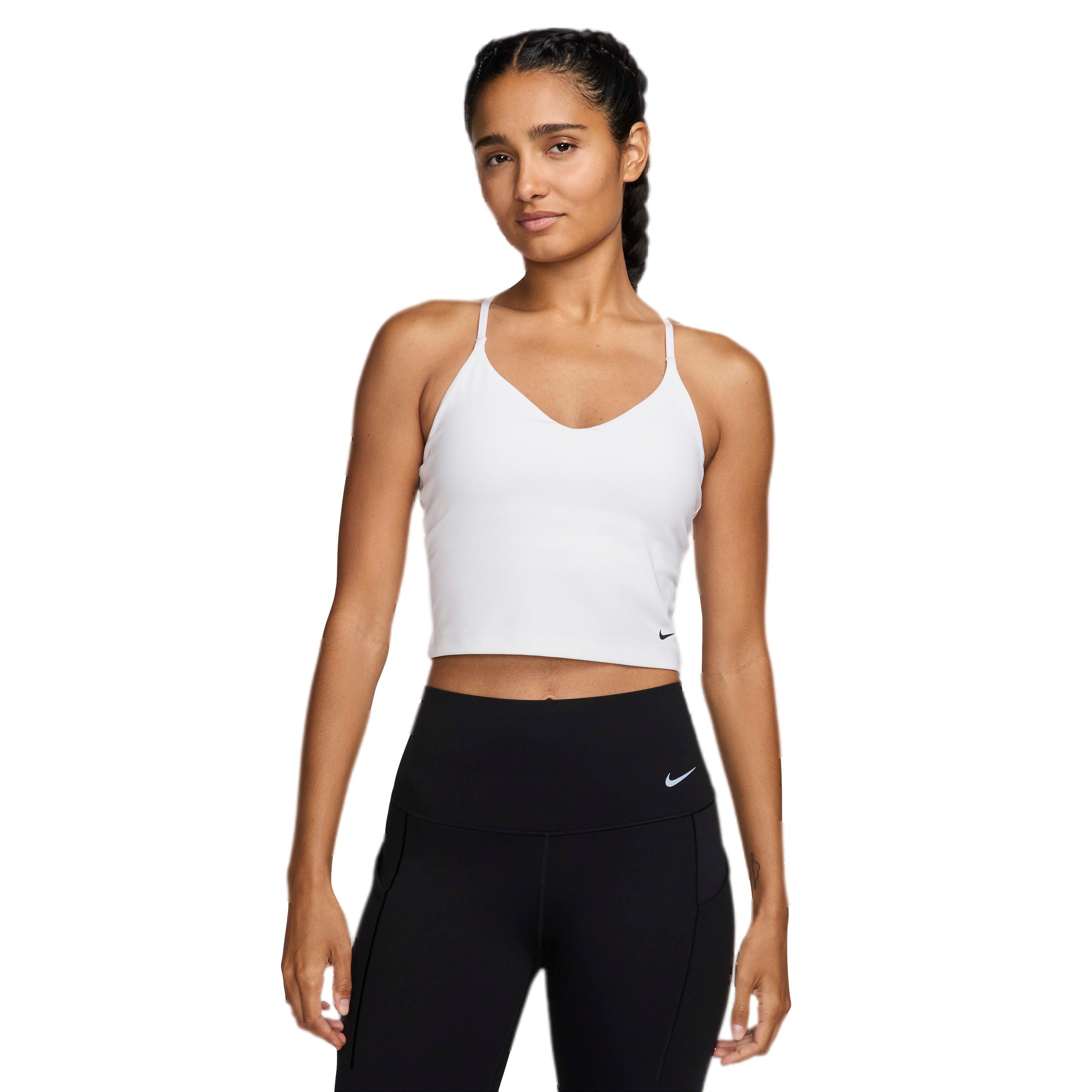 Nike Women's Indy Light-Support Padded Sports Bra Tank - WHITE Thumbnail View 1