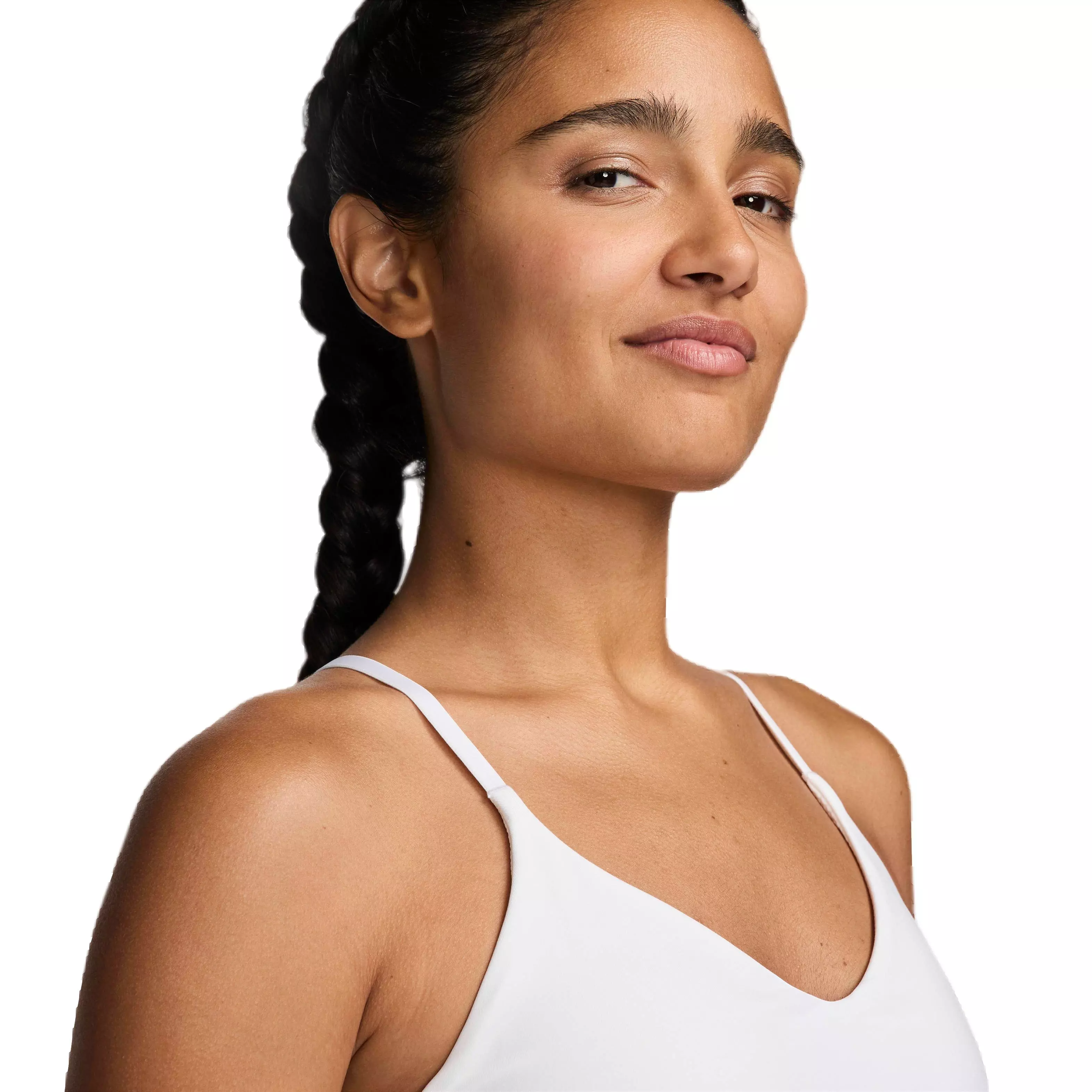 Nike Women's Indy Light-Support Padded Sports Bra Tank - WHITE