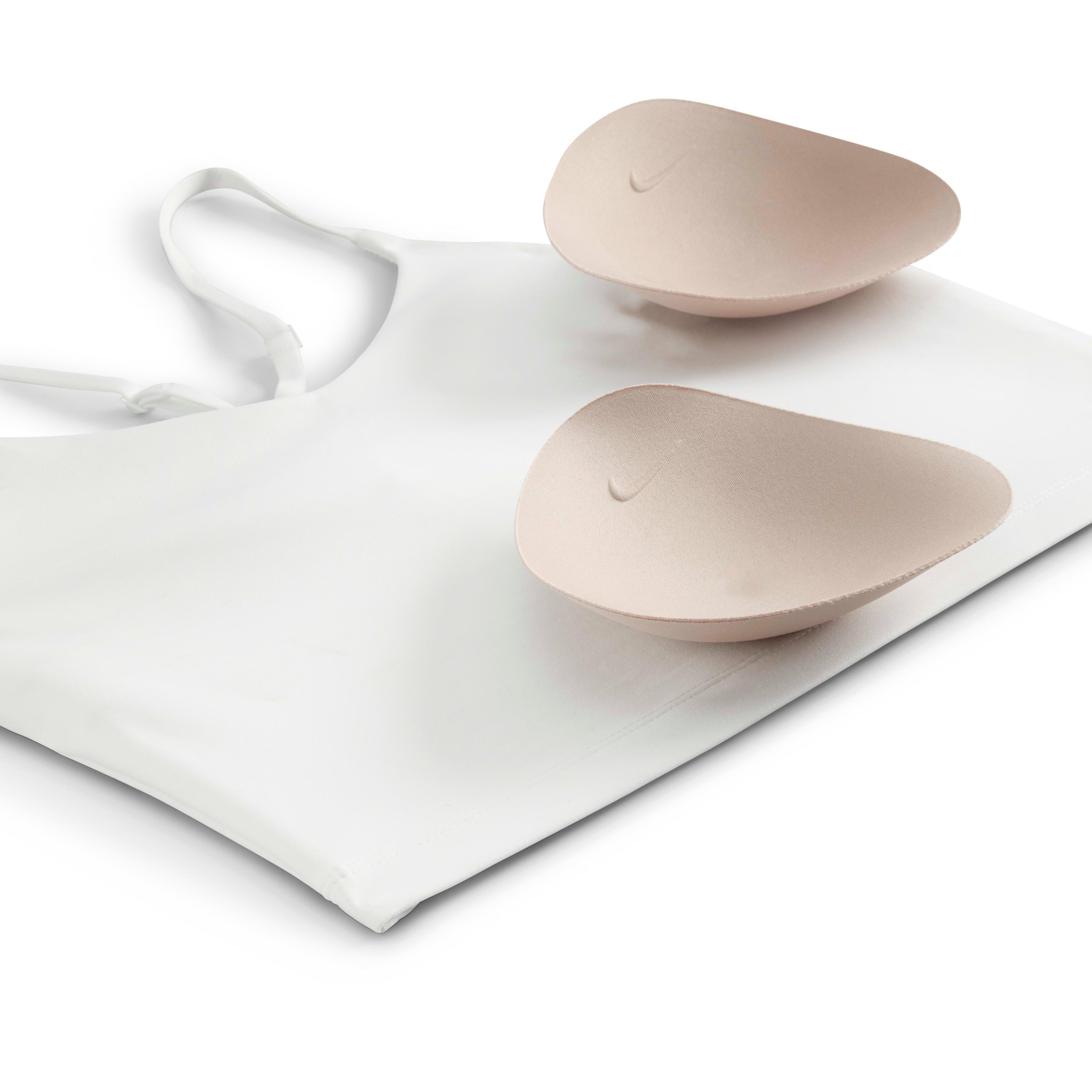 Nike Women's Indy Light-Support Padded Sports Bra Tank - WHITE Thumbnail View 4