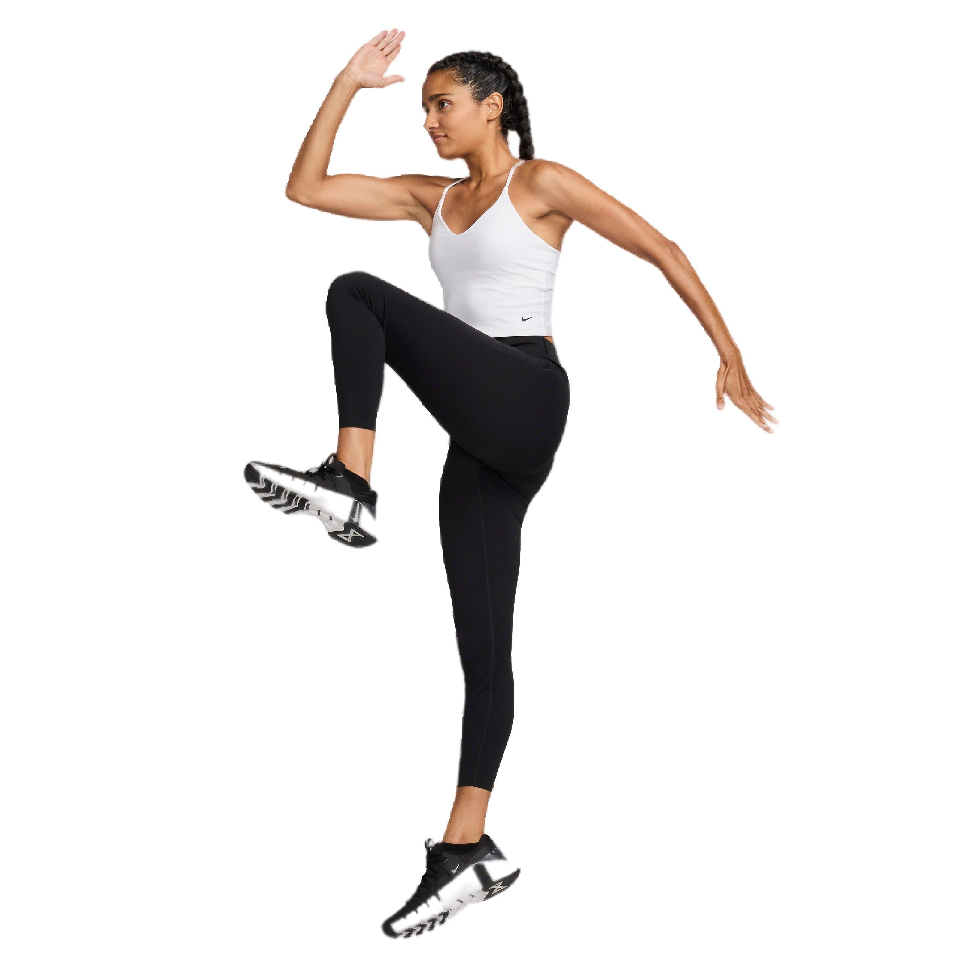 Nike Women's Indy Light-Support Padded Sports Bra Tank - WHITE Thumbnail View 8