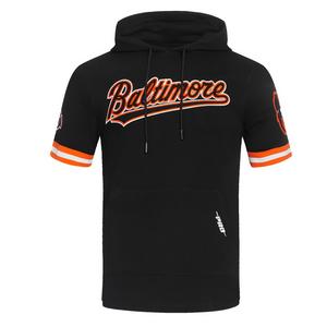 Pro Standard Men's MLB Baltimore Orioles Classic Chenille Short Sleeve Pullover Hoodie