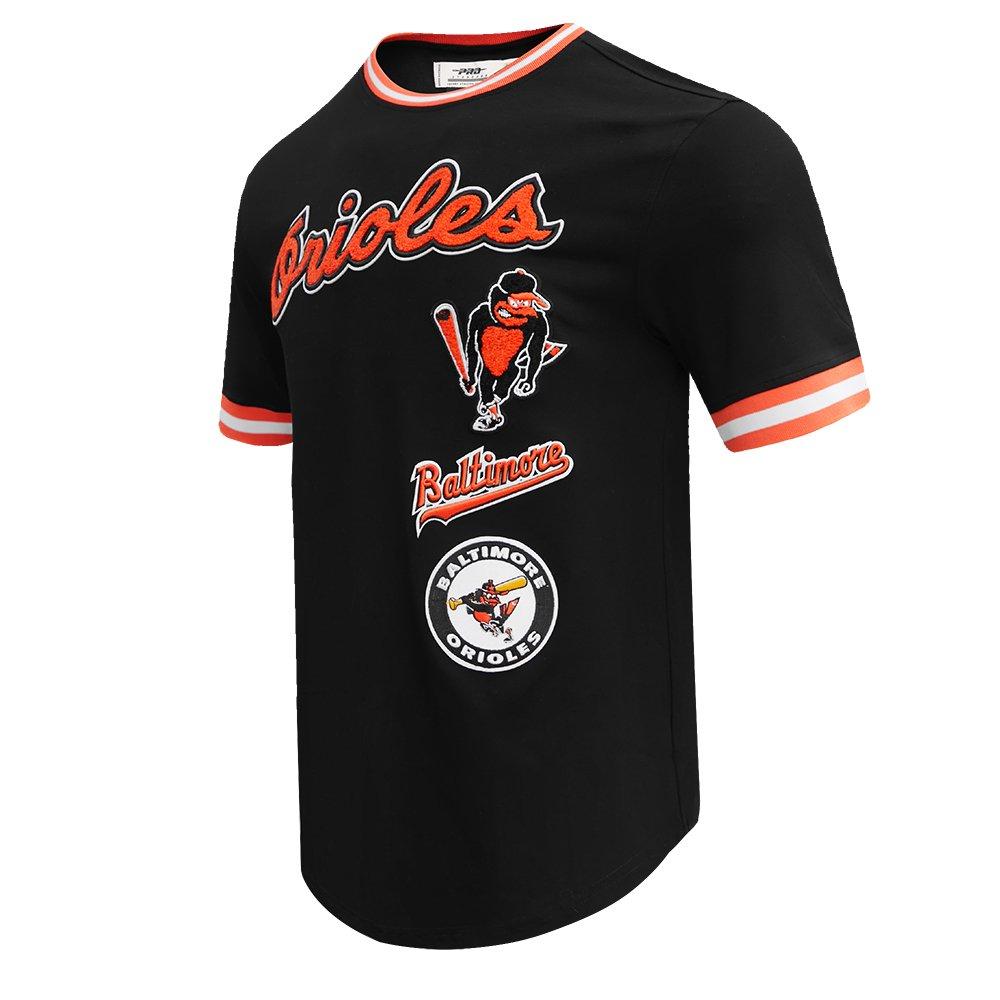 Pro Standard Men's MLB Baltimore Orioles Retro Classic Top - BLACK/ORANGE Thumbnail View 3