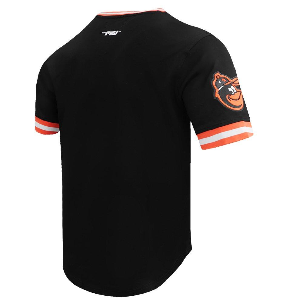 Pro Standard Men's MLB Baltimore Orioles Retro Classic Top - BLACK/ORANGE Thumbnail View 4