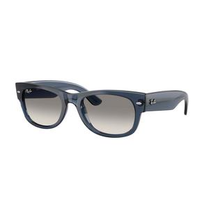 Ray-Ban Mega Wayfarer II Clear Gradient Grey Sunglasses &ndash; Polished Transparent Dark Blue