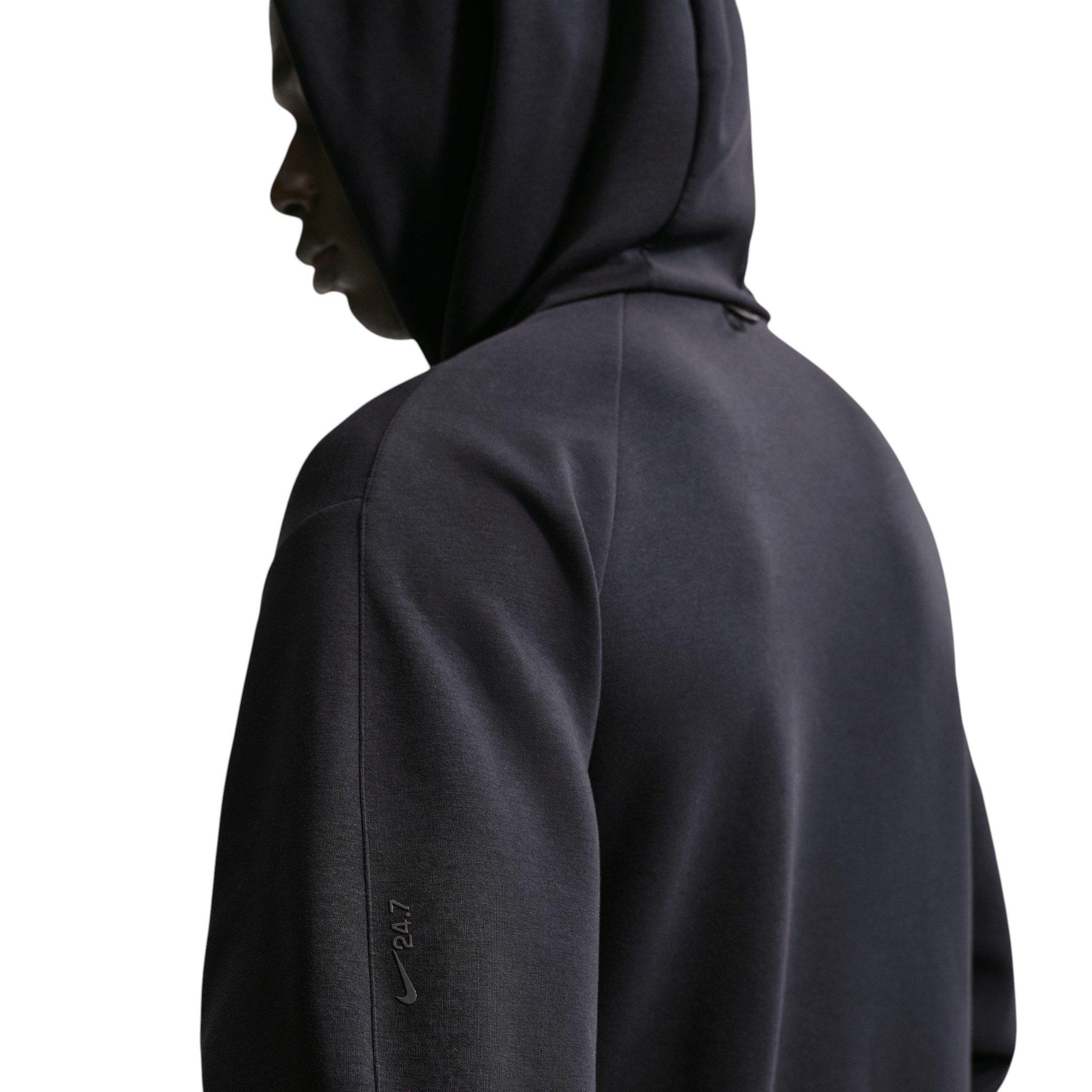 Nike Men's 24.7 ImpossiblySoft Dri-FIT Pullover Hoodie - Black - BLACK