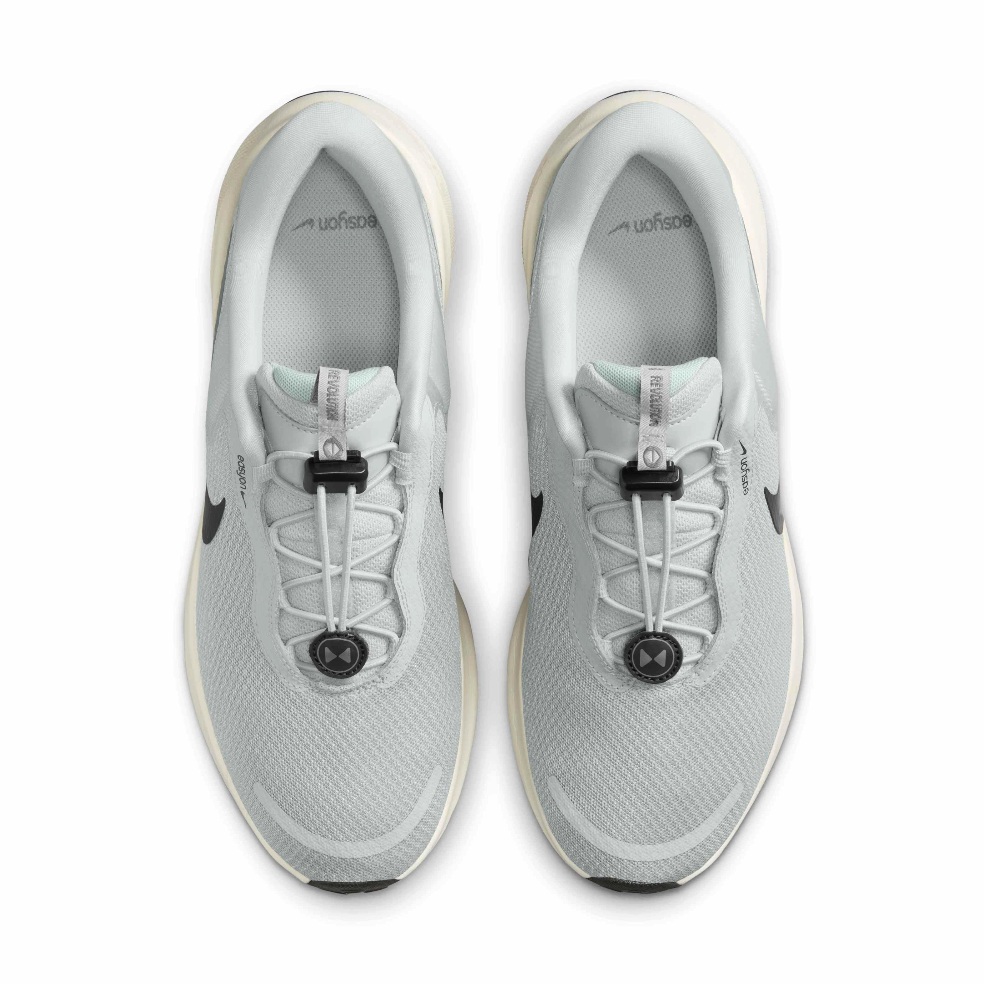 Nike Revolution 7 EasyOn "Light Silver/Light Army/Pale Ivory/Sequoia" Men's Running Shoe - LT SILVER/LT ARMY/IVORY/SEQUOIA Thumbnail View 4