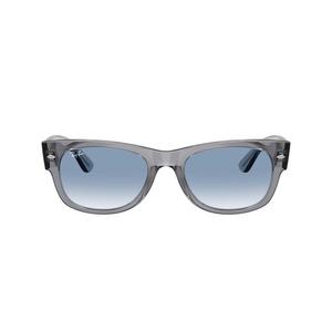 Ray-Ban Mega Wayfarer II Clear Gradient Blue Sunglasses &ndash; Polished Grey