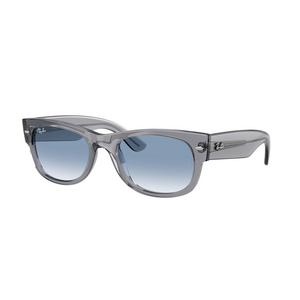 Ray-Ban Mega Wayfarer II Clear Gradient Blue Sunglasses &ndash; Polished Grey