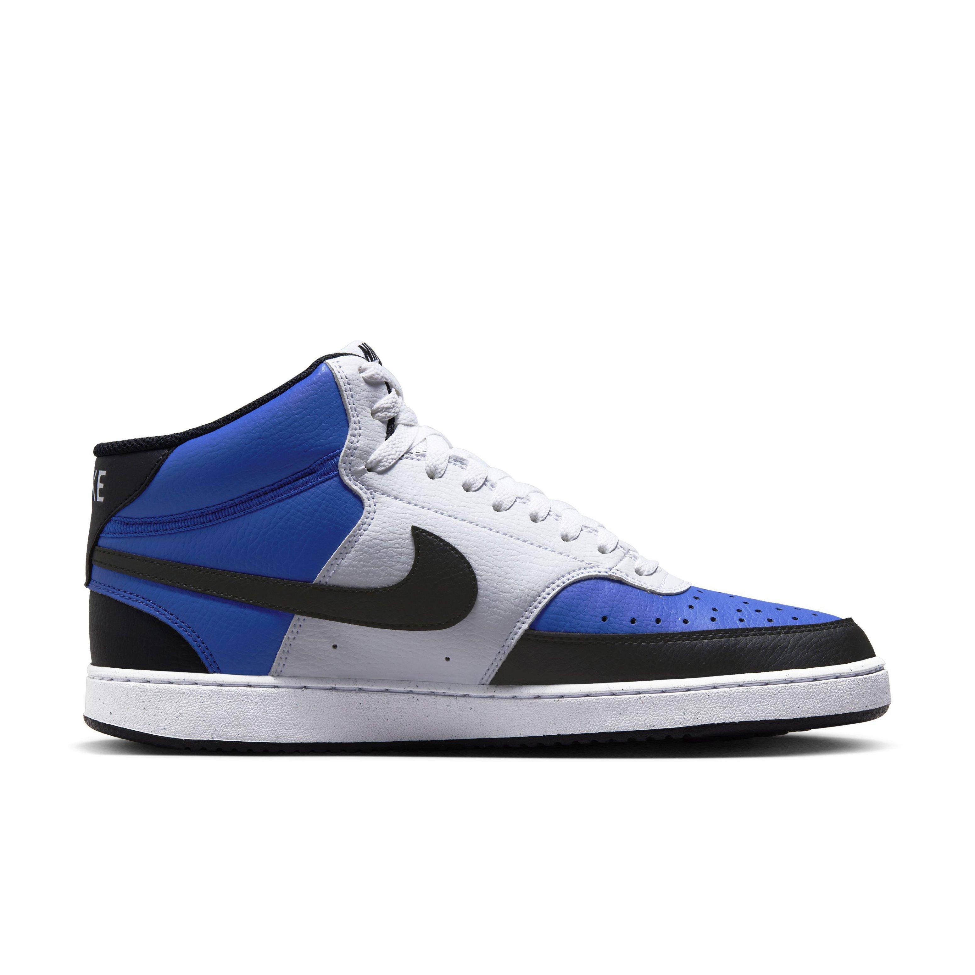Nike Court Vision Mid Next Nature "Game Royal/White/Black" Men's Shoe - ROYAL/WHITE/BLACK Thumbnail View 1