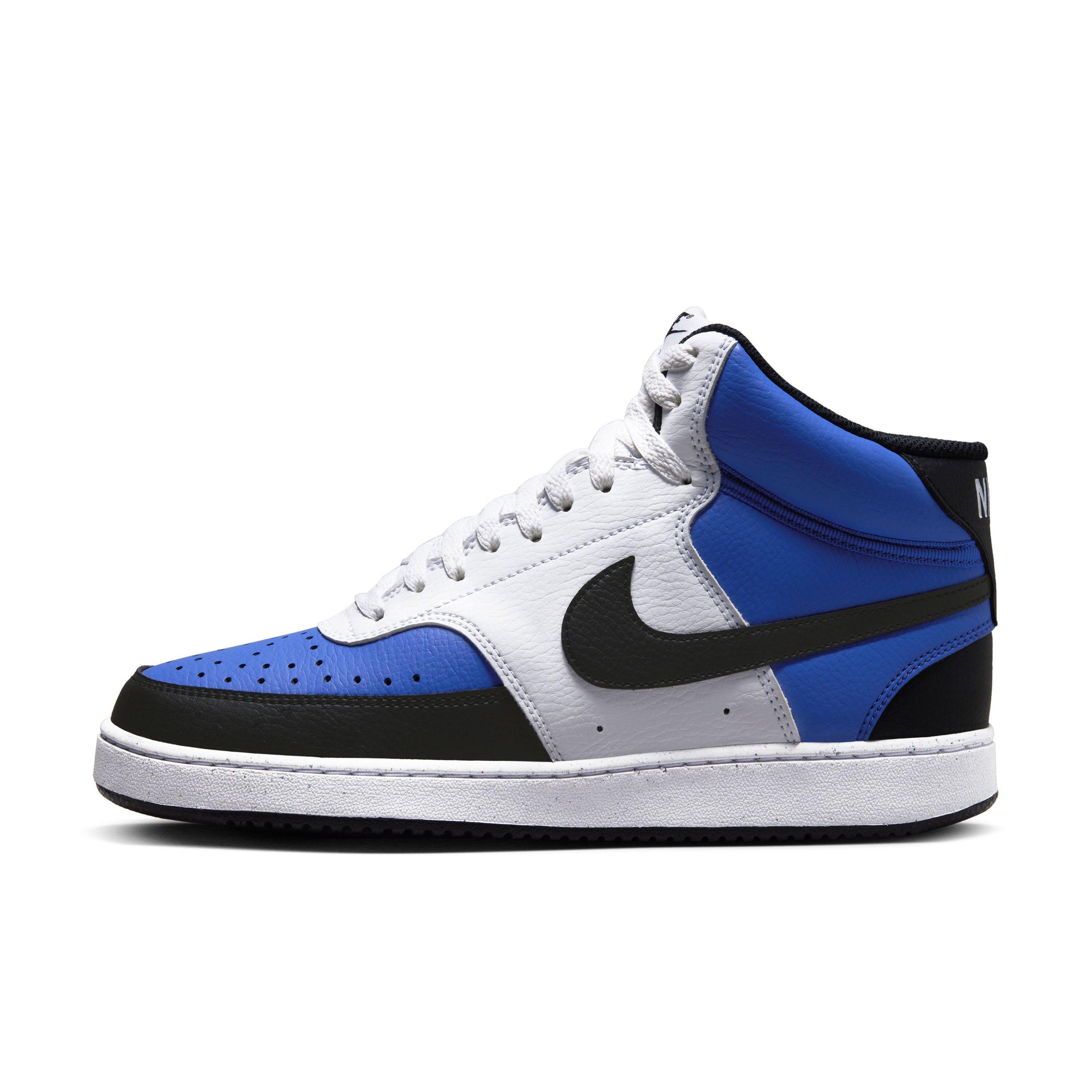 Nike Court Vision Mid Next Nature "Game Royal/White/Black" Men's Shoe - ROYAL/WHITE/BLACK Thumbnail View 2