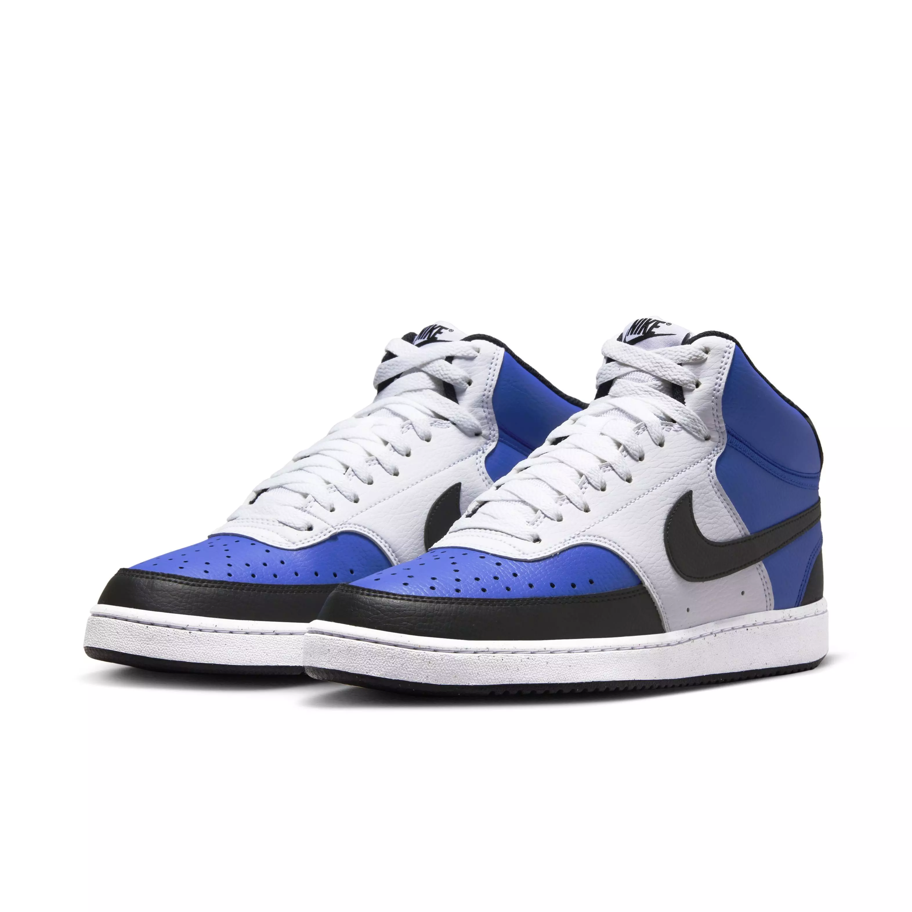 Nike Court Vision Mid Next Nature "Game Royal/White/Black" Men's Shoe - ROYAL/WHITE/BLACK