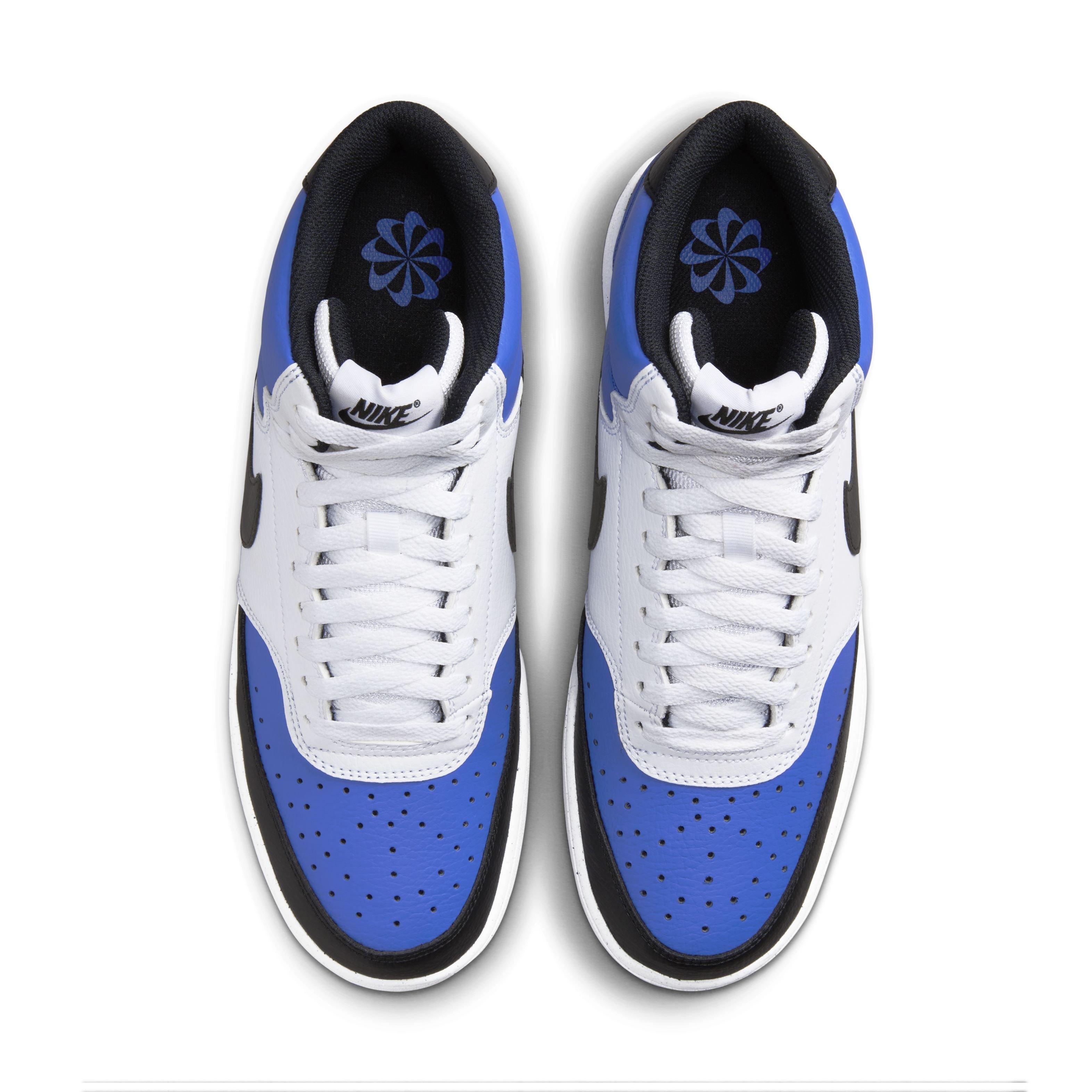 Nike Court Vision Mid Next Nature "Game Royal/White/Black" Men's Shoe - ROYAL/WHITE/BLACK Thumbnail View 4