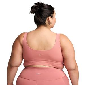 Nike Women's INF Wide Rib Bra Light-Support Non-Padded Longline Sports Bra