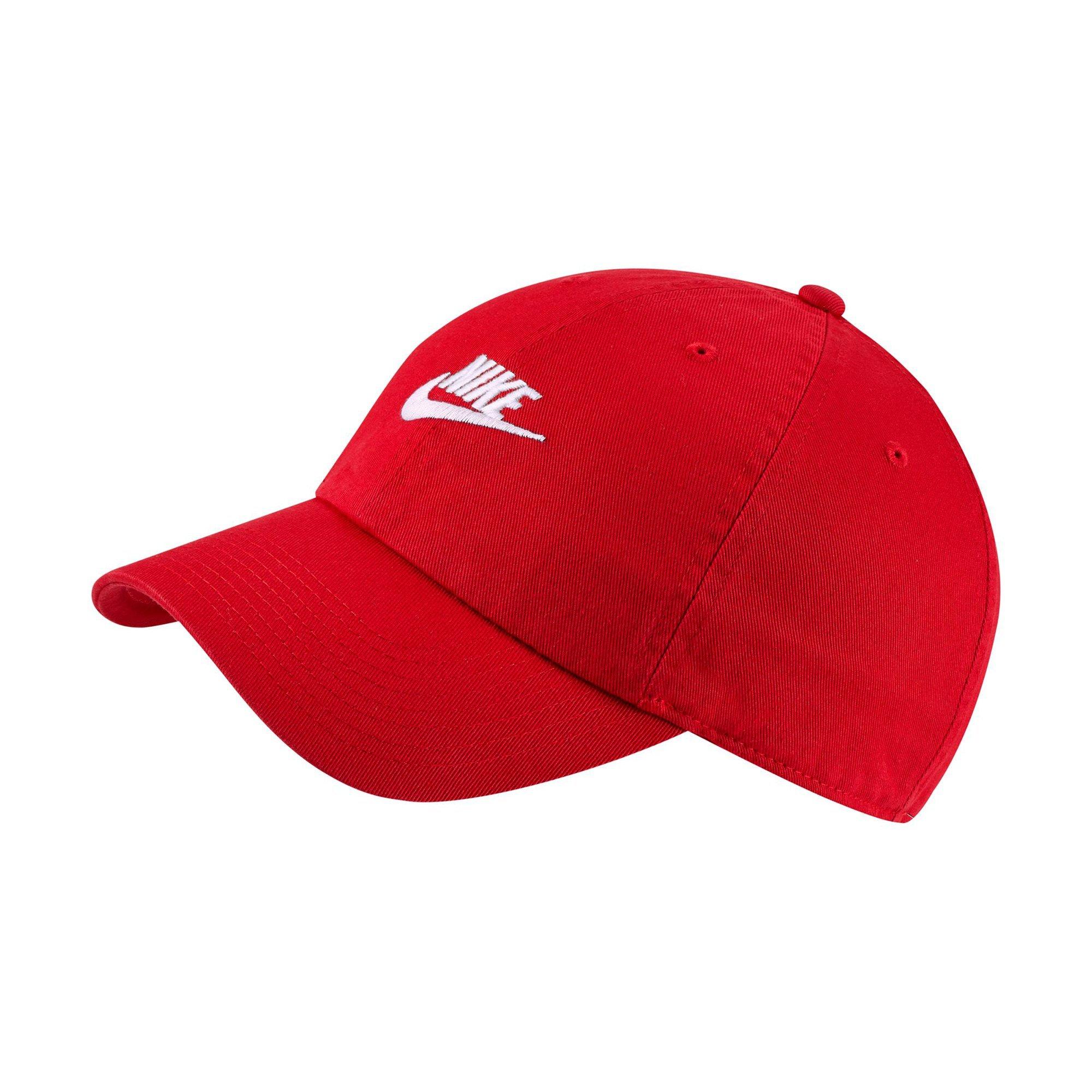 Nike Sportswear Heritage86 Futura Washed Hat - RED Thumbnail View 1